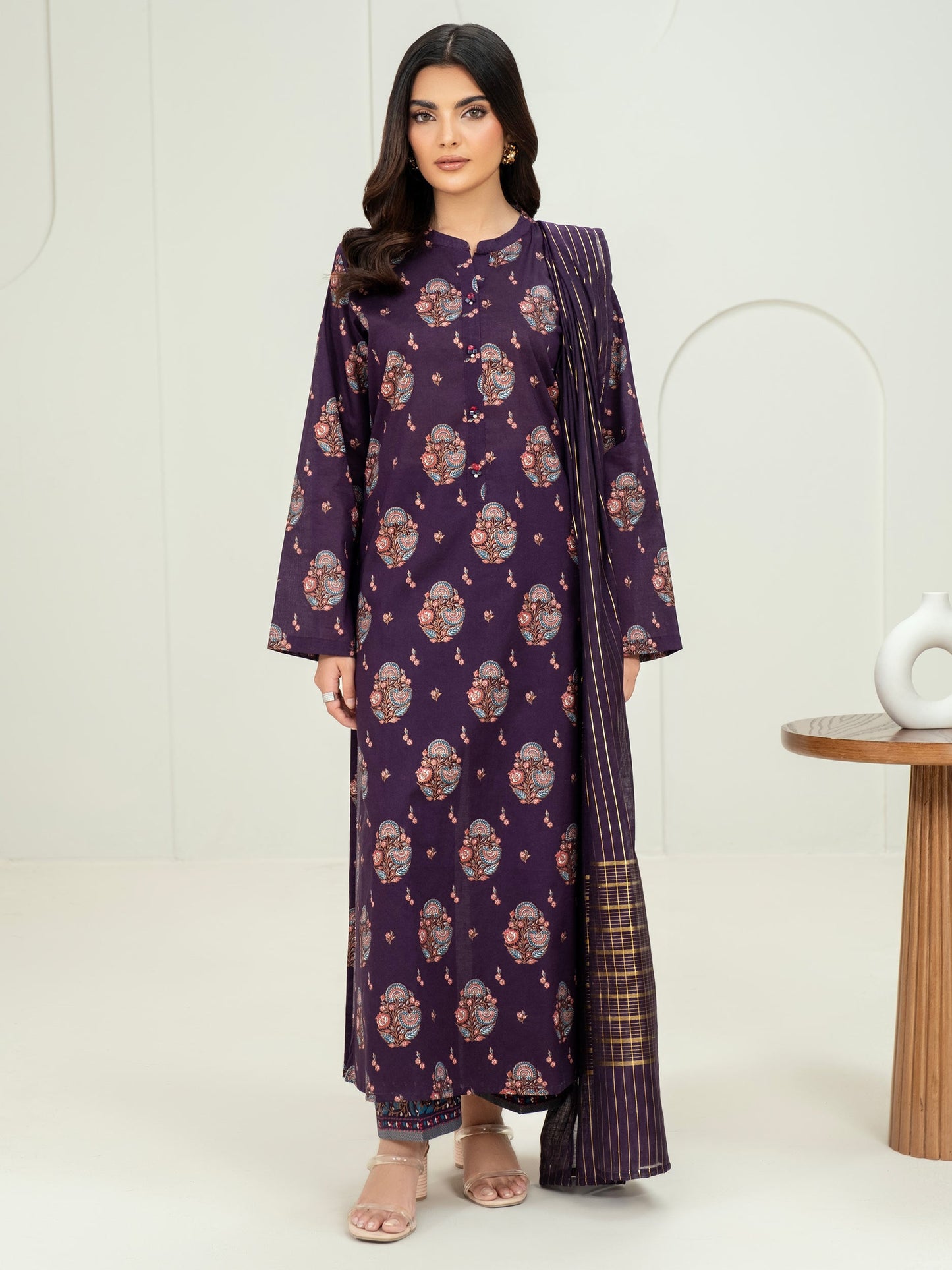 3 Piece Lawn Suit-Paste Print (Unstitched)
