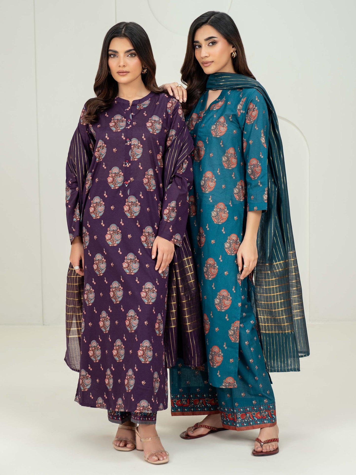 3 Piece Lawn Suit-Paste Print (Unstitched)