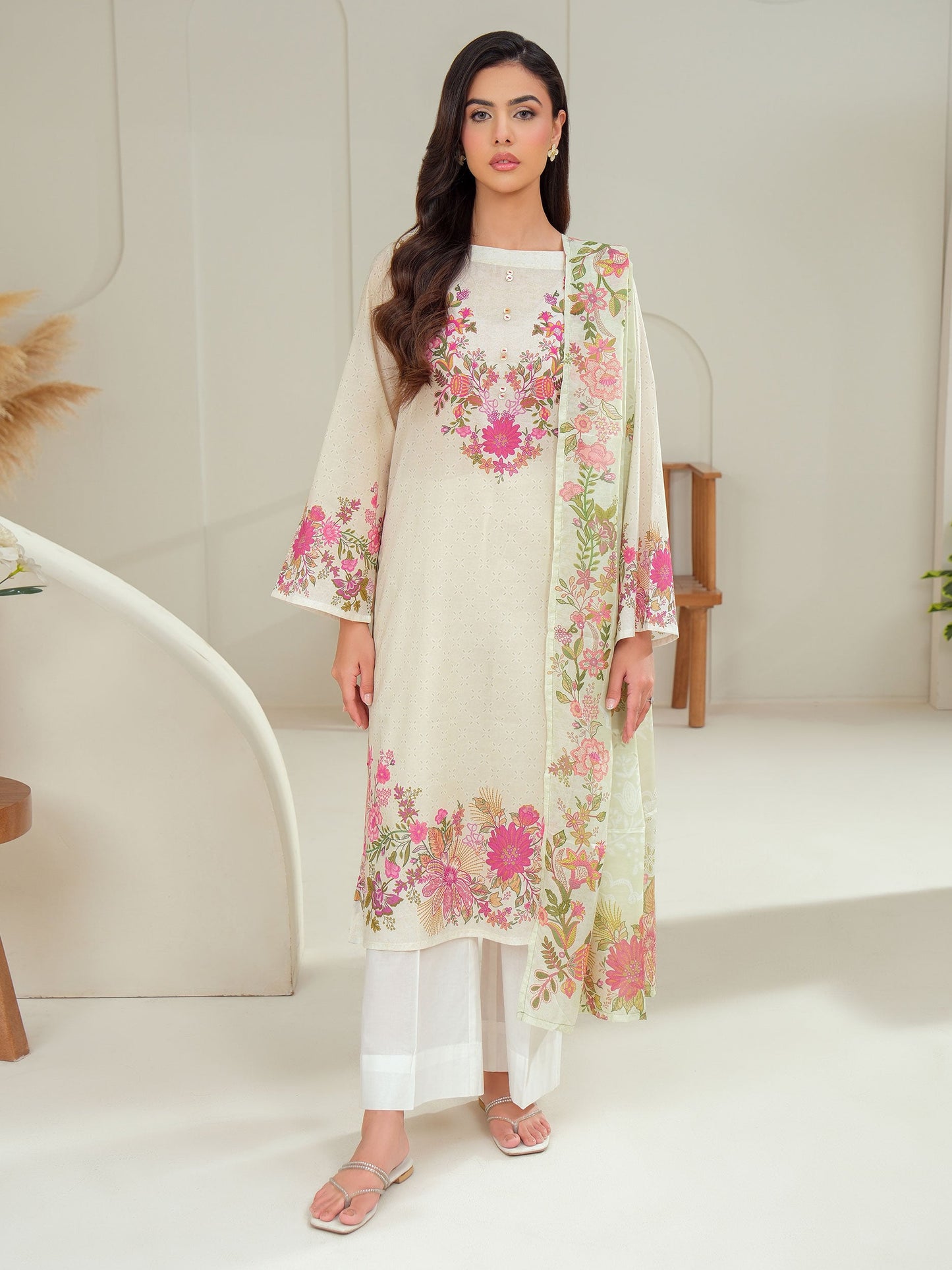 2 Piece Lawn Suit-Printed (Unstitched)