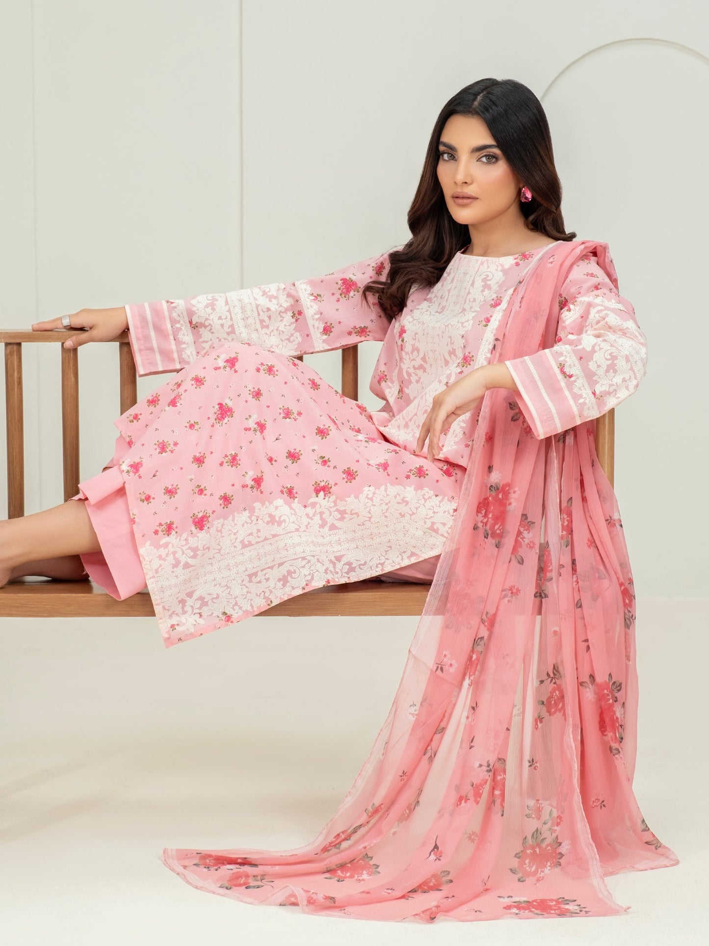 3 Piece Lawn Suit-Paste Print (Unstitched)