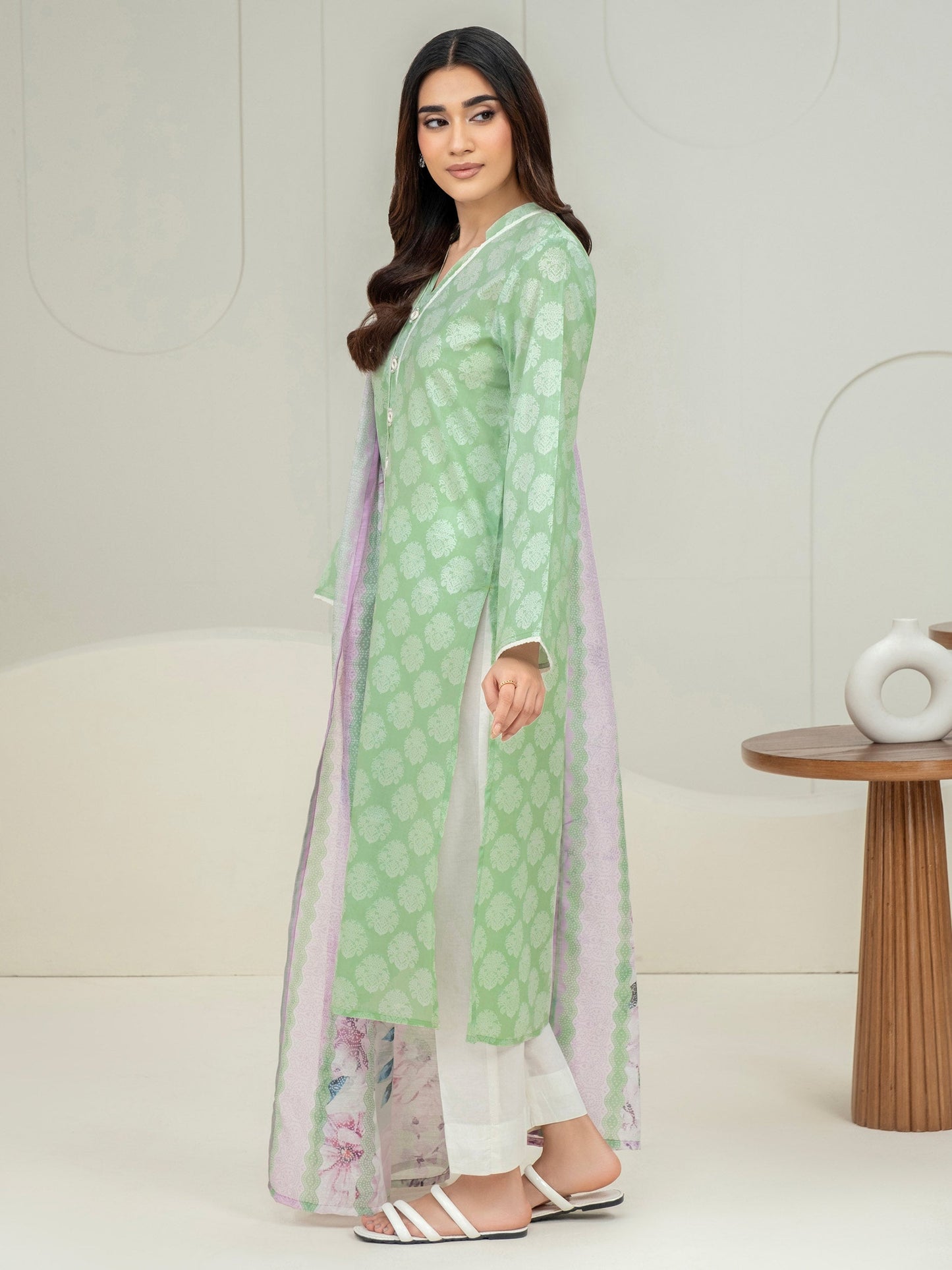 2 Piece Lawn Suit-Paste Print (Unstitched)