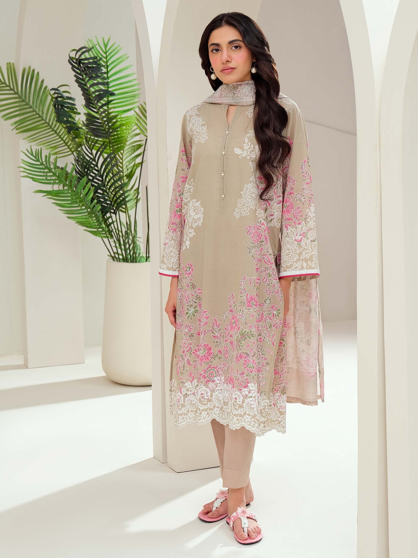 2 Piece Lawn Suit-Paste Print (Unstitched)