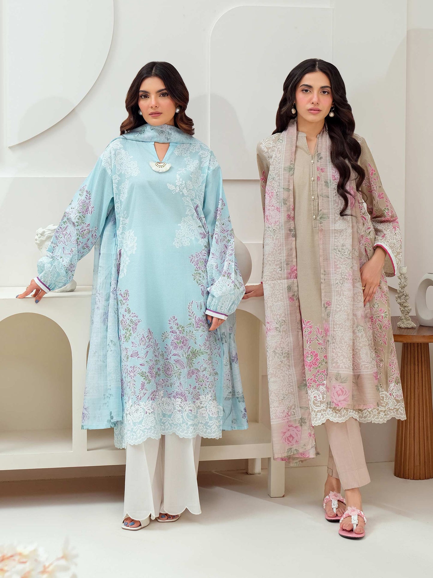 2 Piece Lawn Suit-Paste Print (Unstitched)