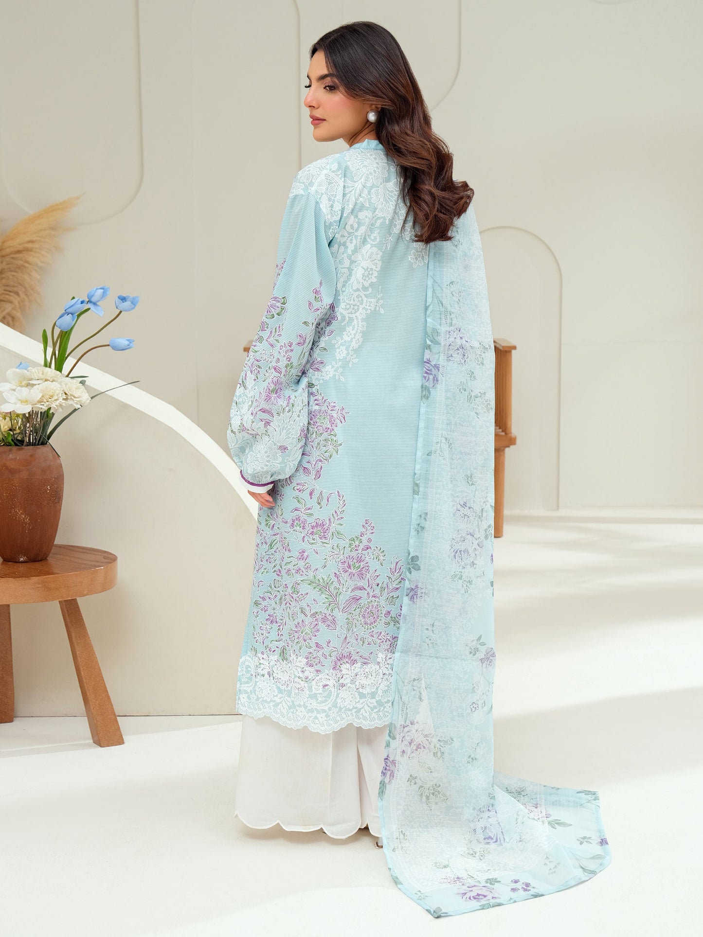 2 Piece Lawn Suit-Paste Print (Unstitched)
