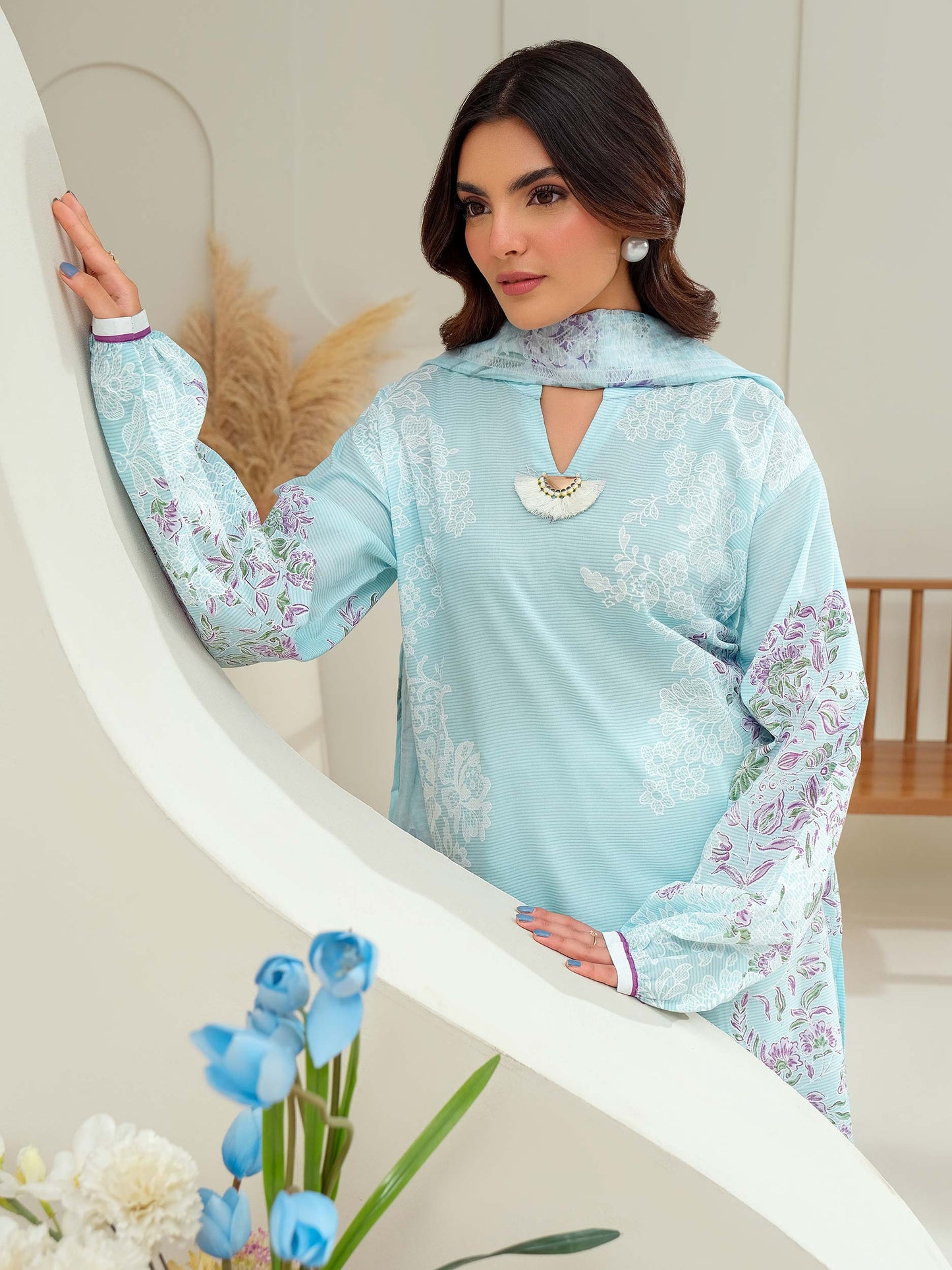 2 Piece Lawn Suit-Paste Print (Unstitched)