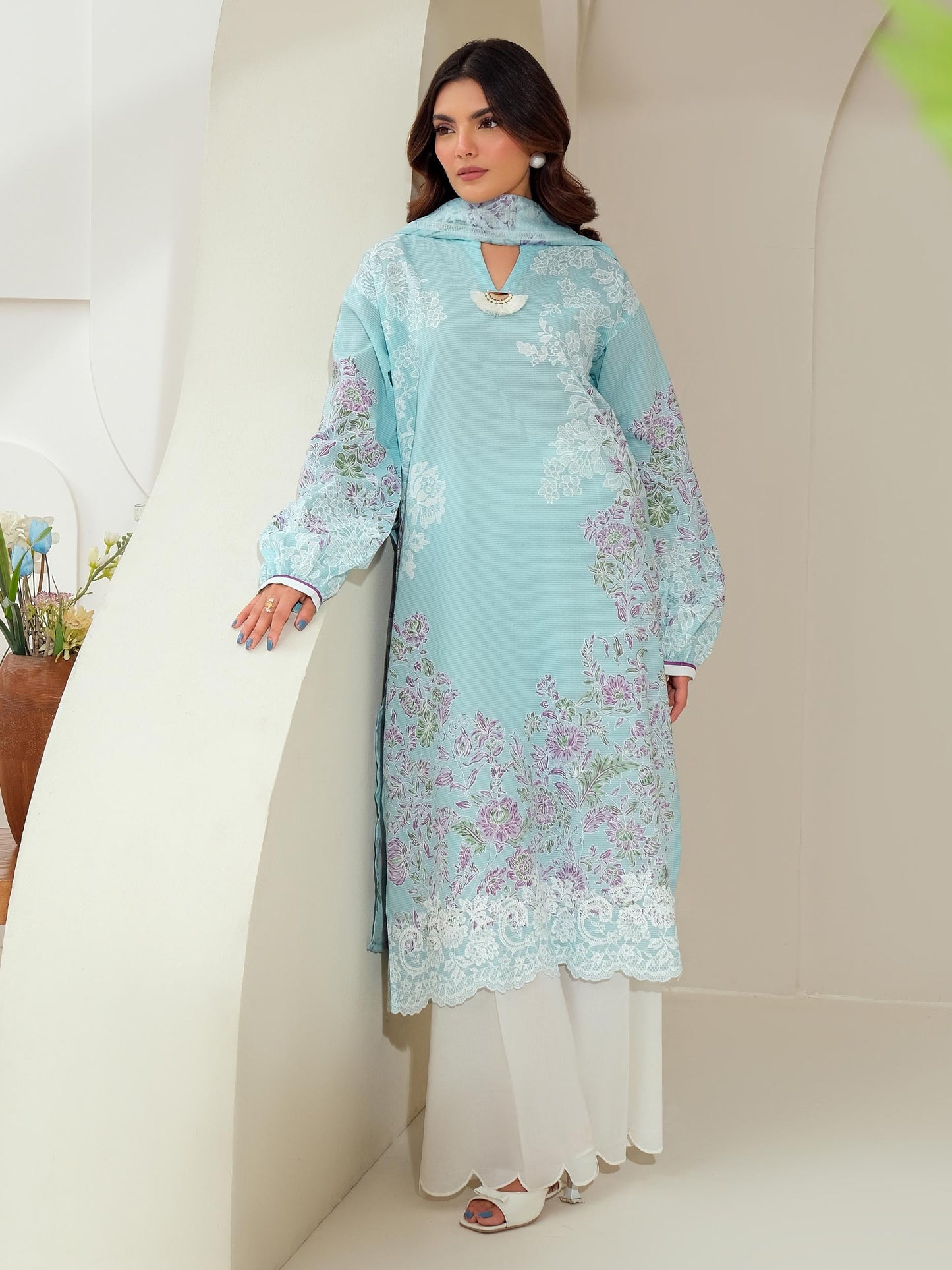 2 Piece Lawn Suit-Paste Print (Unstitched)