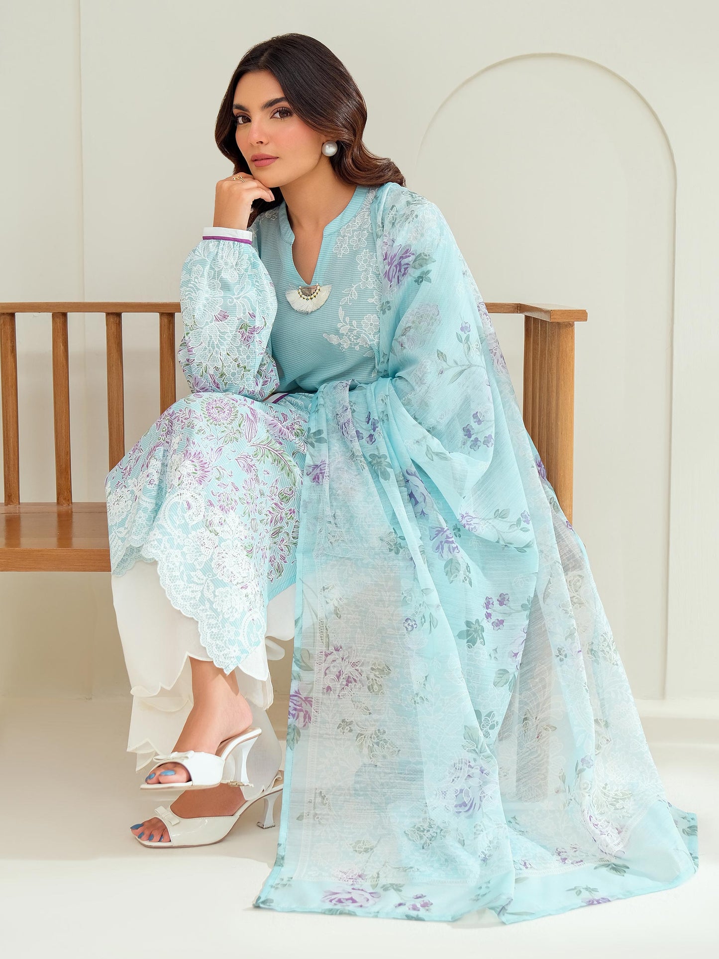 2 Piece Lawn Suit-Paste Print (Unstitched)