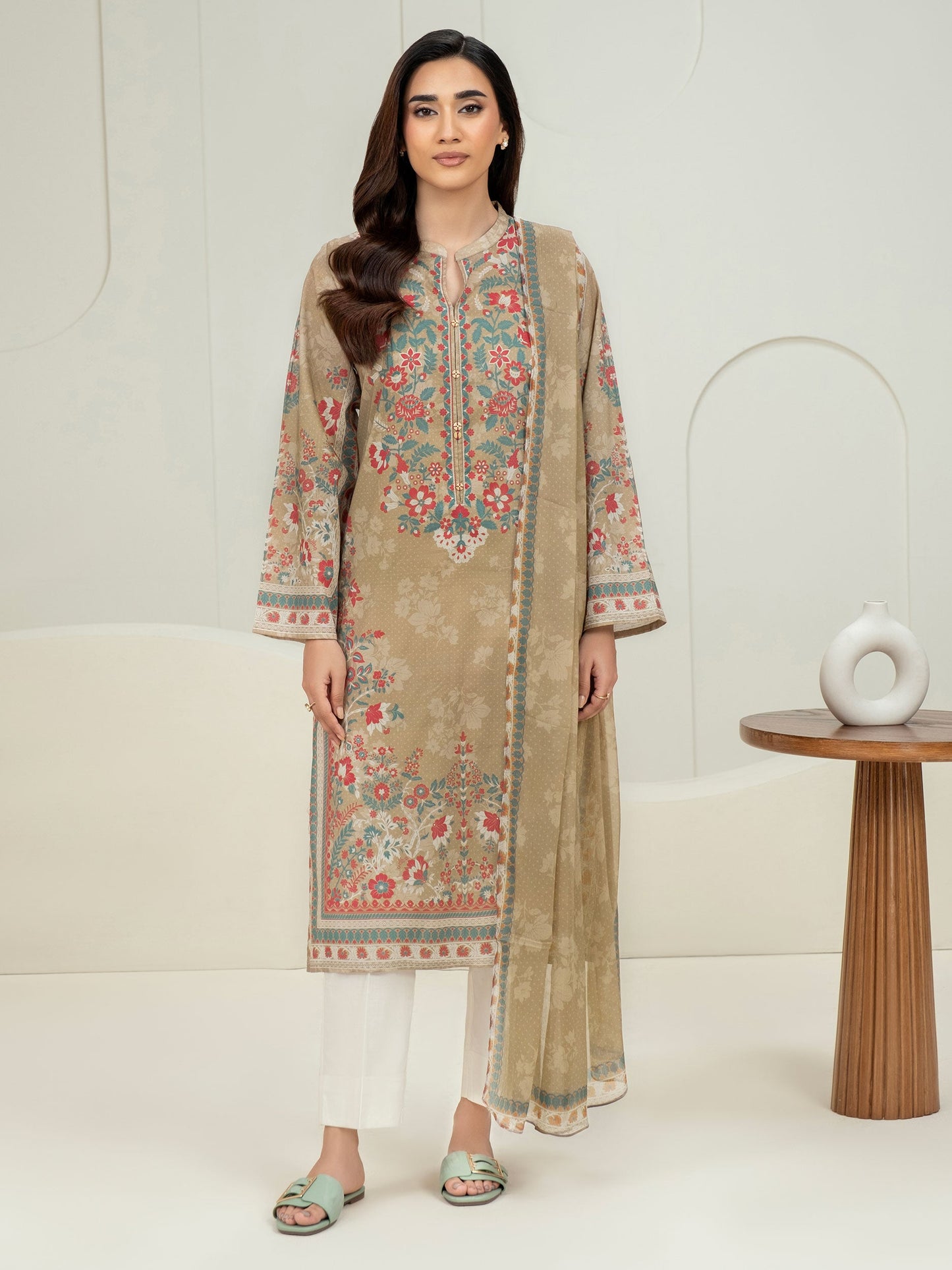 2 Piece Lawn Suit-Printed (Unstitched)