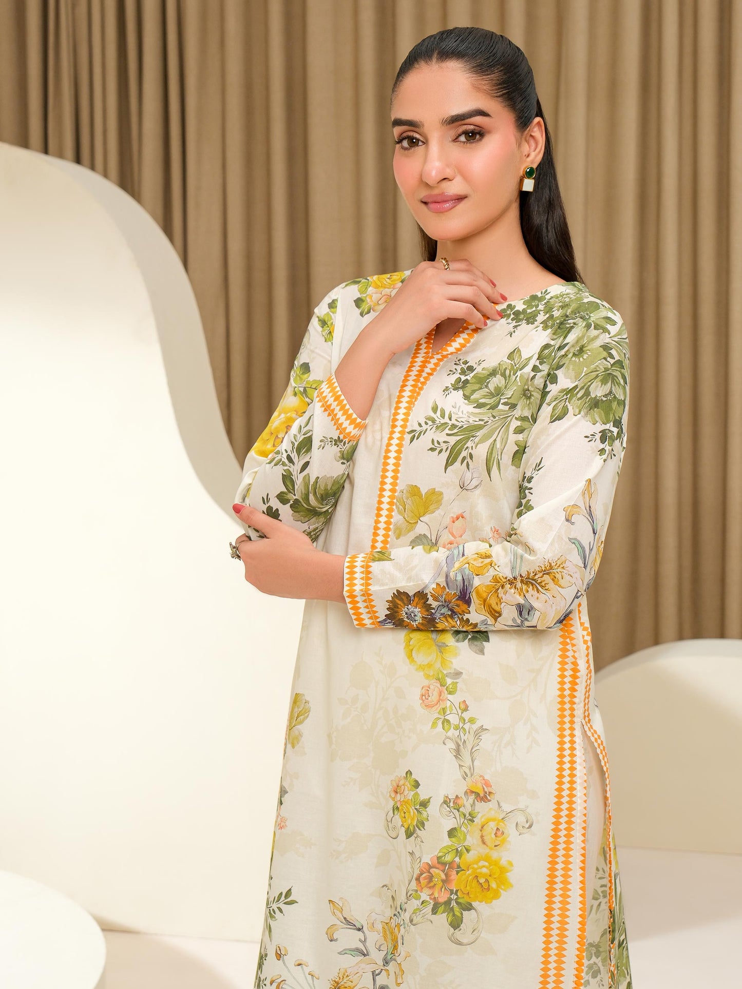 2 Piece Lawn Suit-Printed (Unstitched)