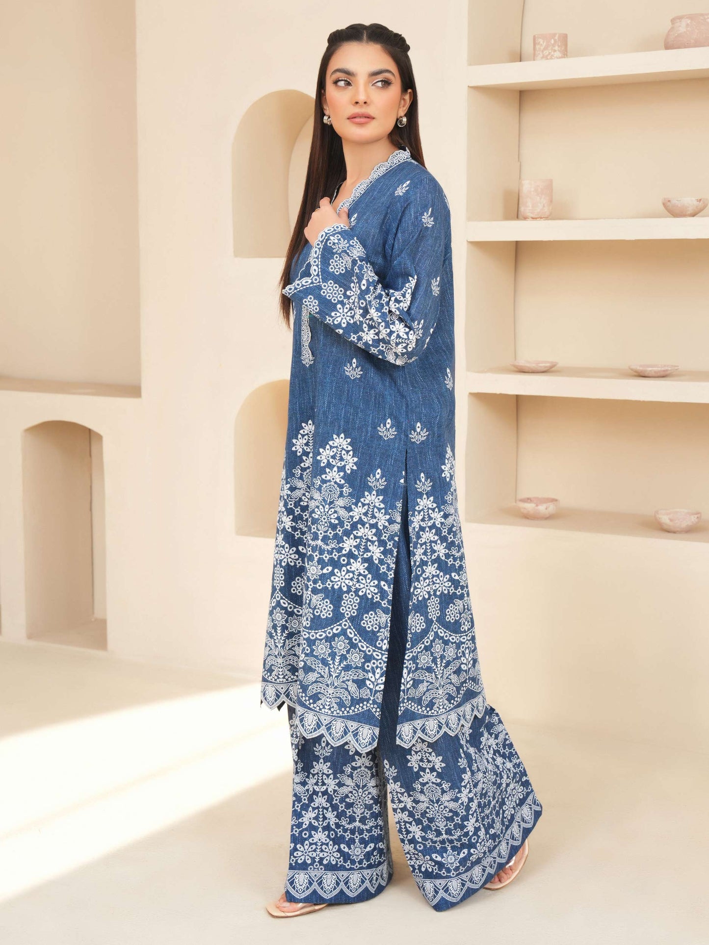 2 Piece Lawn Suit-Paste Print (Unstitched)