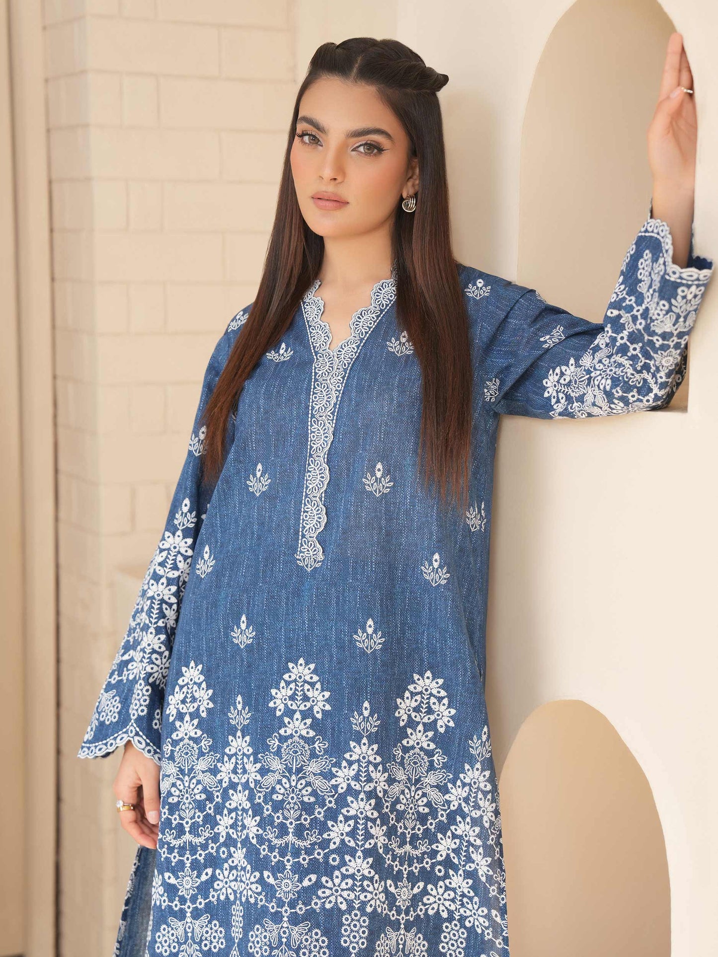 2 Piece Lawn Suit-Paste Print (Unstitched)