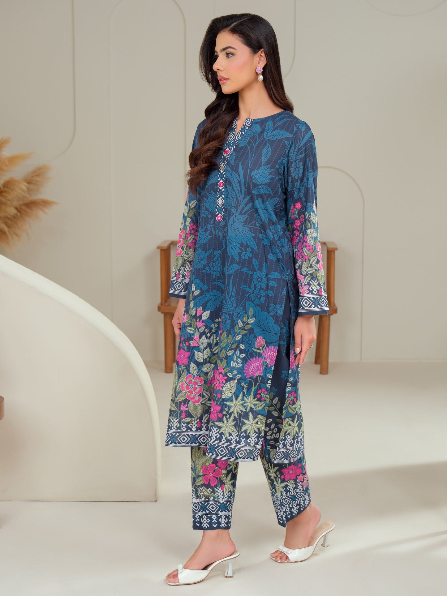 2 Piece Lawn Suit-Printed (Unstitched)