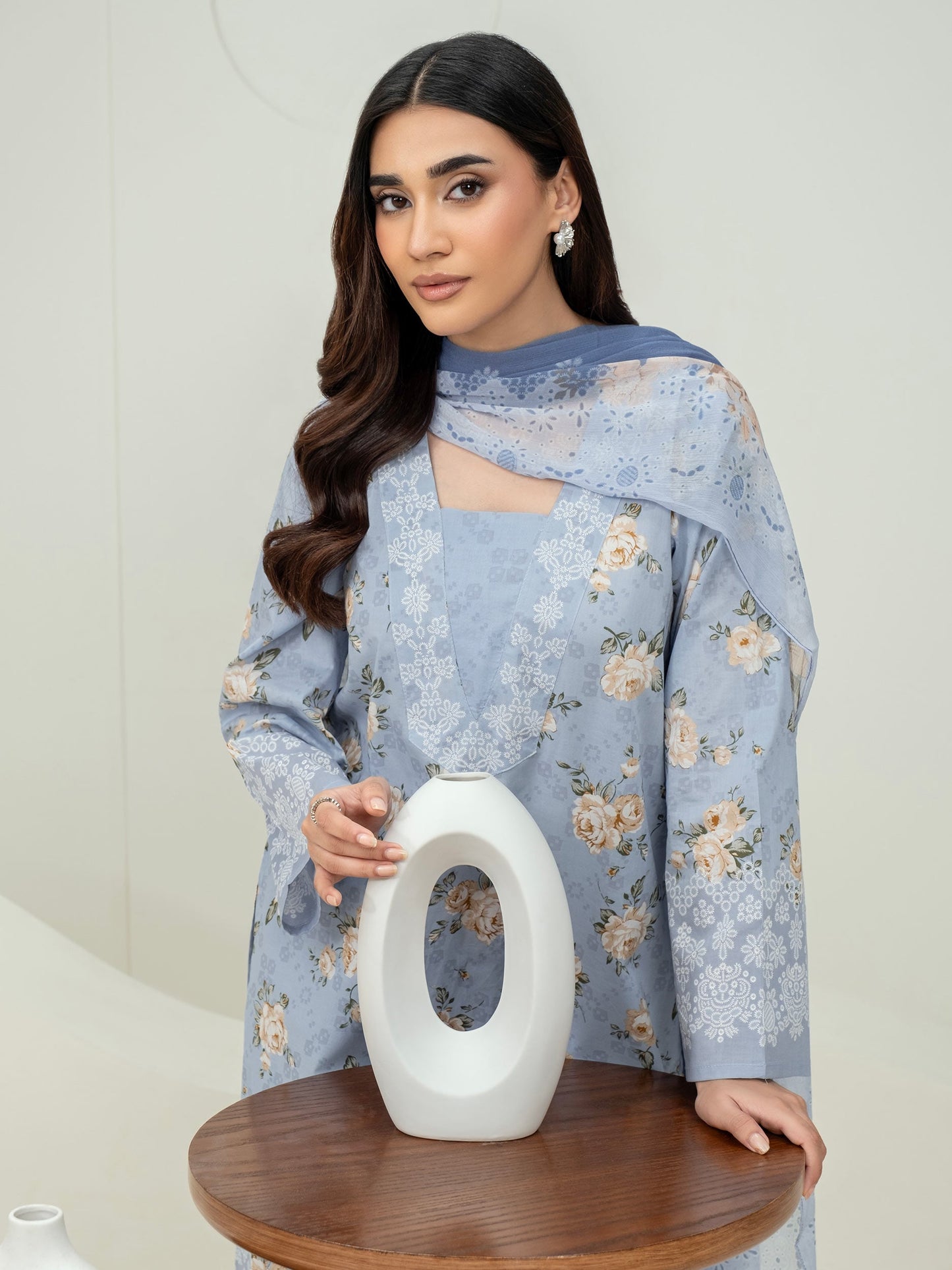 3 Piece Lawn Suit-Paste Print (Unstitched)