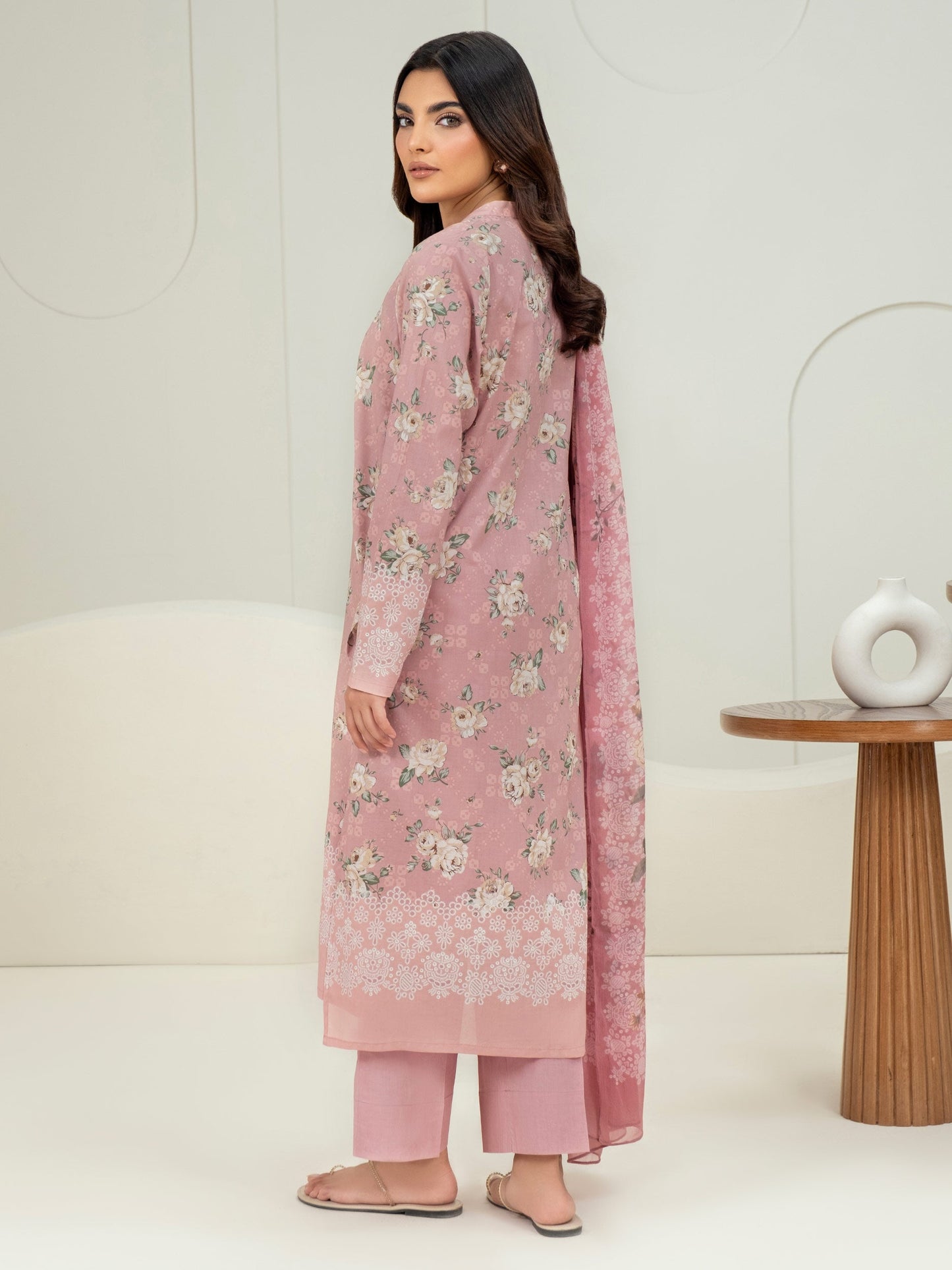 3 Piece Lawn Suit-Paste Print (Unstitched)