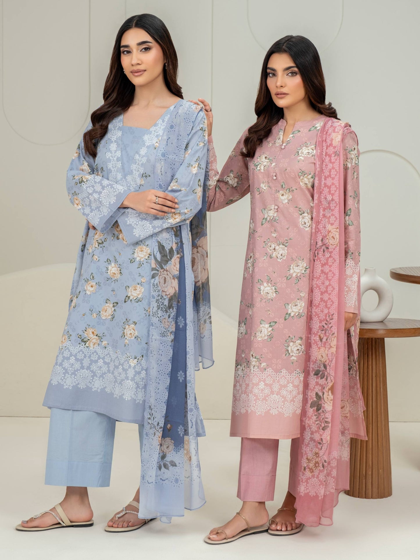 3 Piece Lawn Suit-Paste Print (Unstitched)