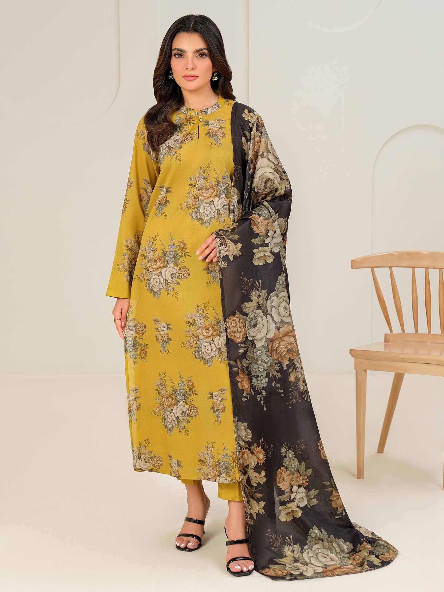 3 Piece Lawn Suit-Printed (Unstitched)