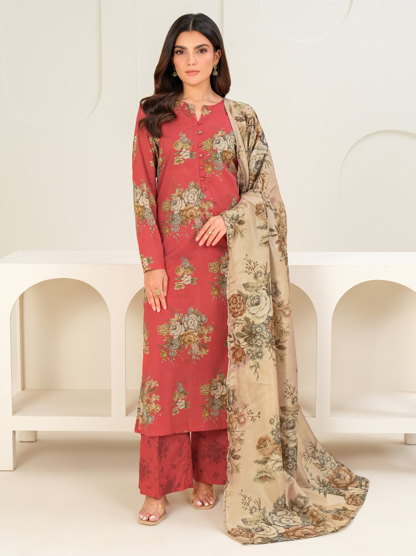 3 Piece Lawn Suit-Printed (Unstitched)