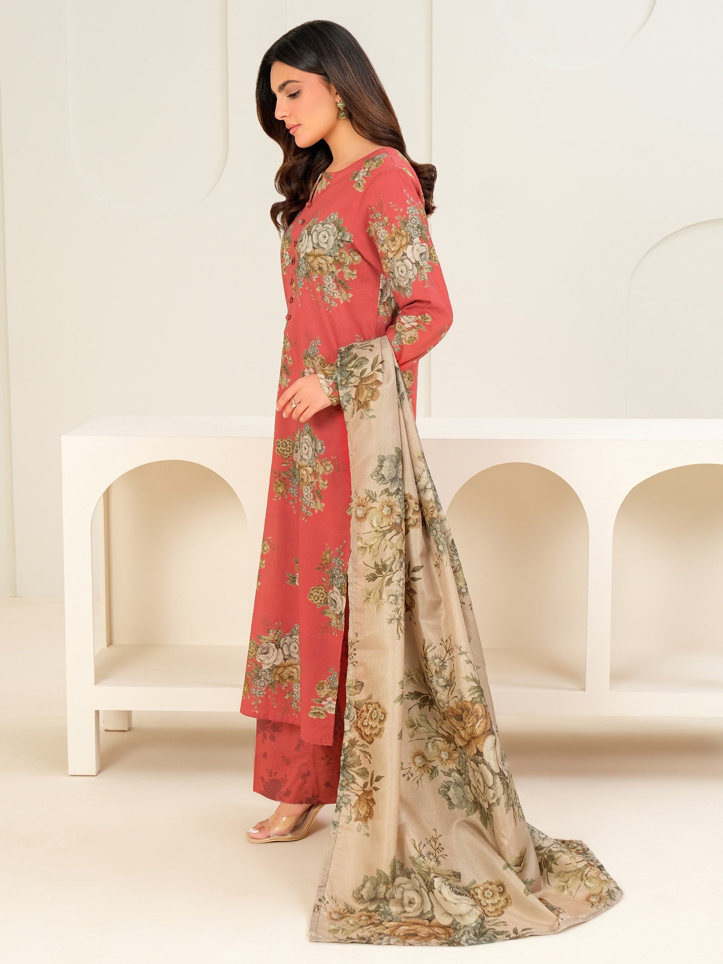 3 Piece Lawn Suit-Printed (Unstitched)