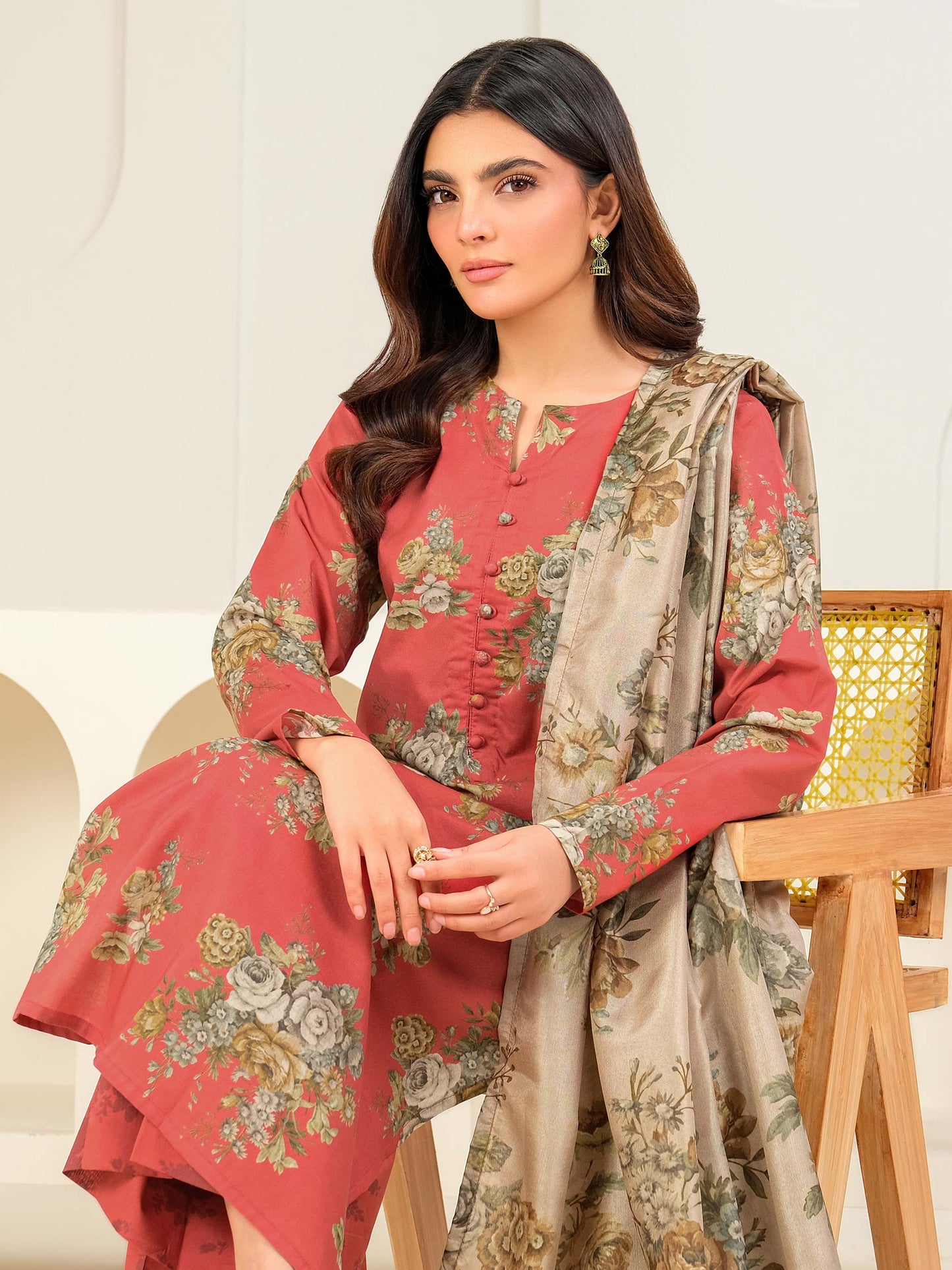 3 Piece Lawn Suit-Printed (Unstitched)