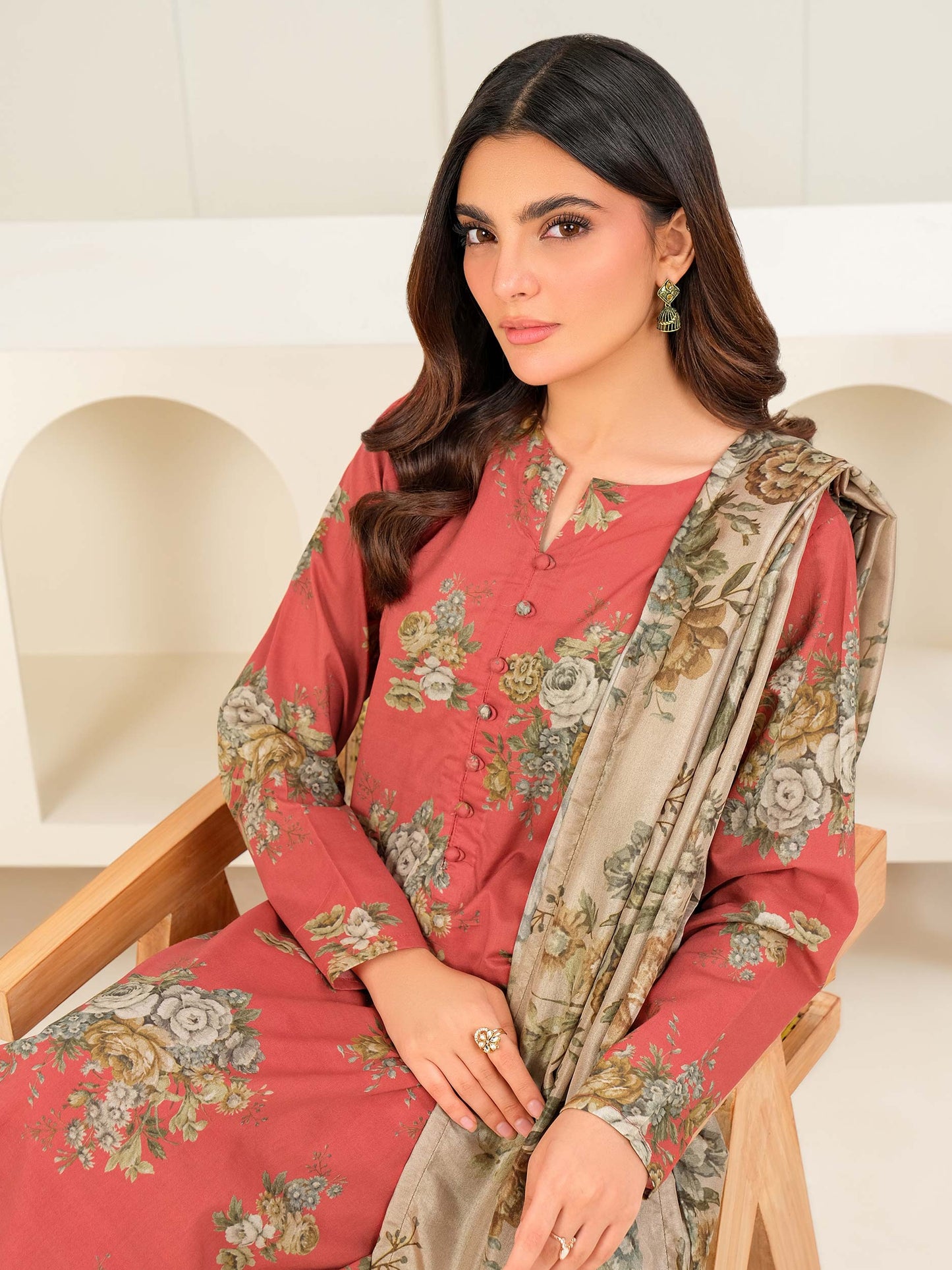 3 Piece Lawn Suit-Printed (Unstitched)