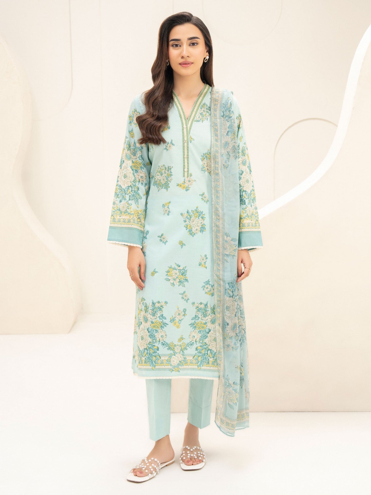 3 Piece Lawn Suit-Printed (Unstitched)