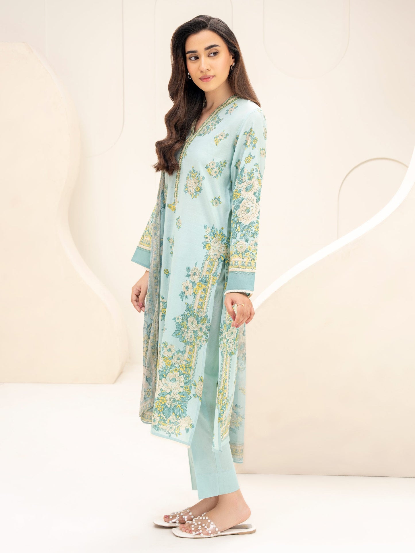 3 Piece Lawn Suit-Printed (Unstitched)