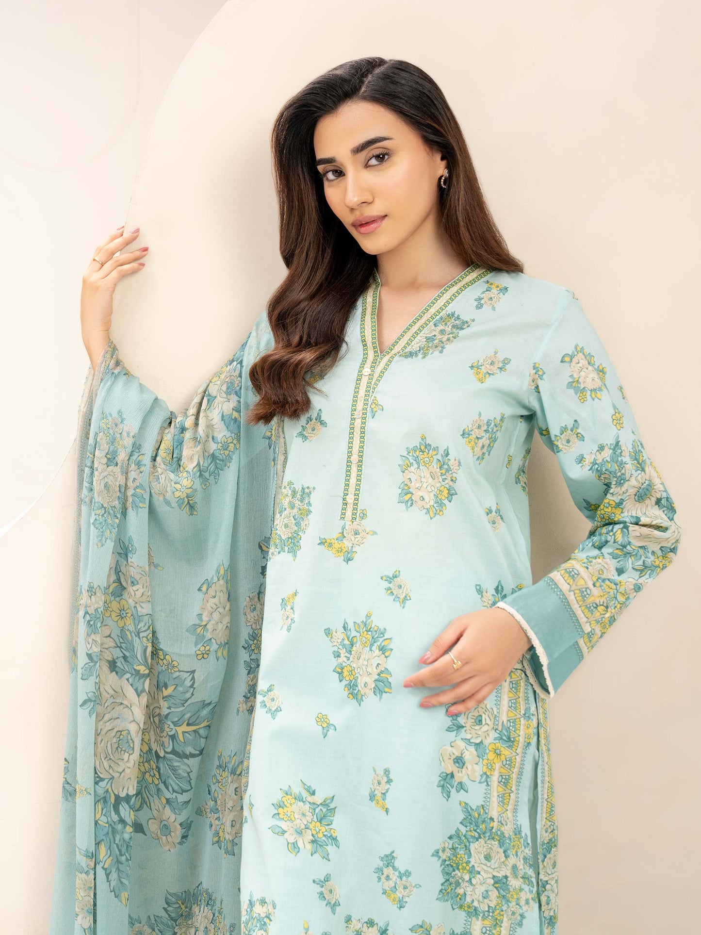 3 Piece Lawn Suit-Printed (Unstitched)
