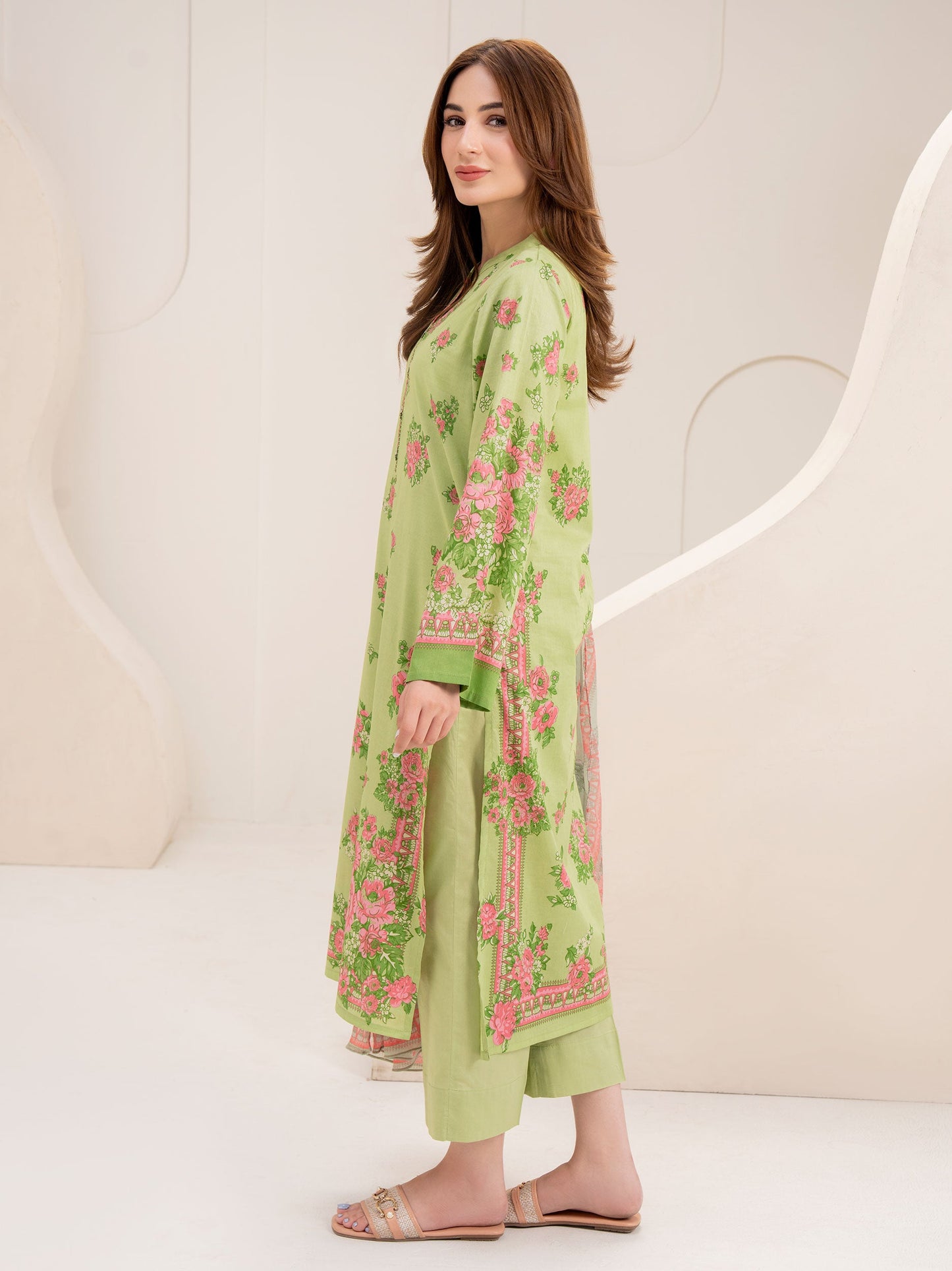 3 Piece Lawn Suit-Printed (Unstitched)