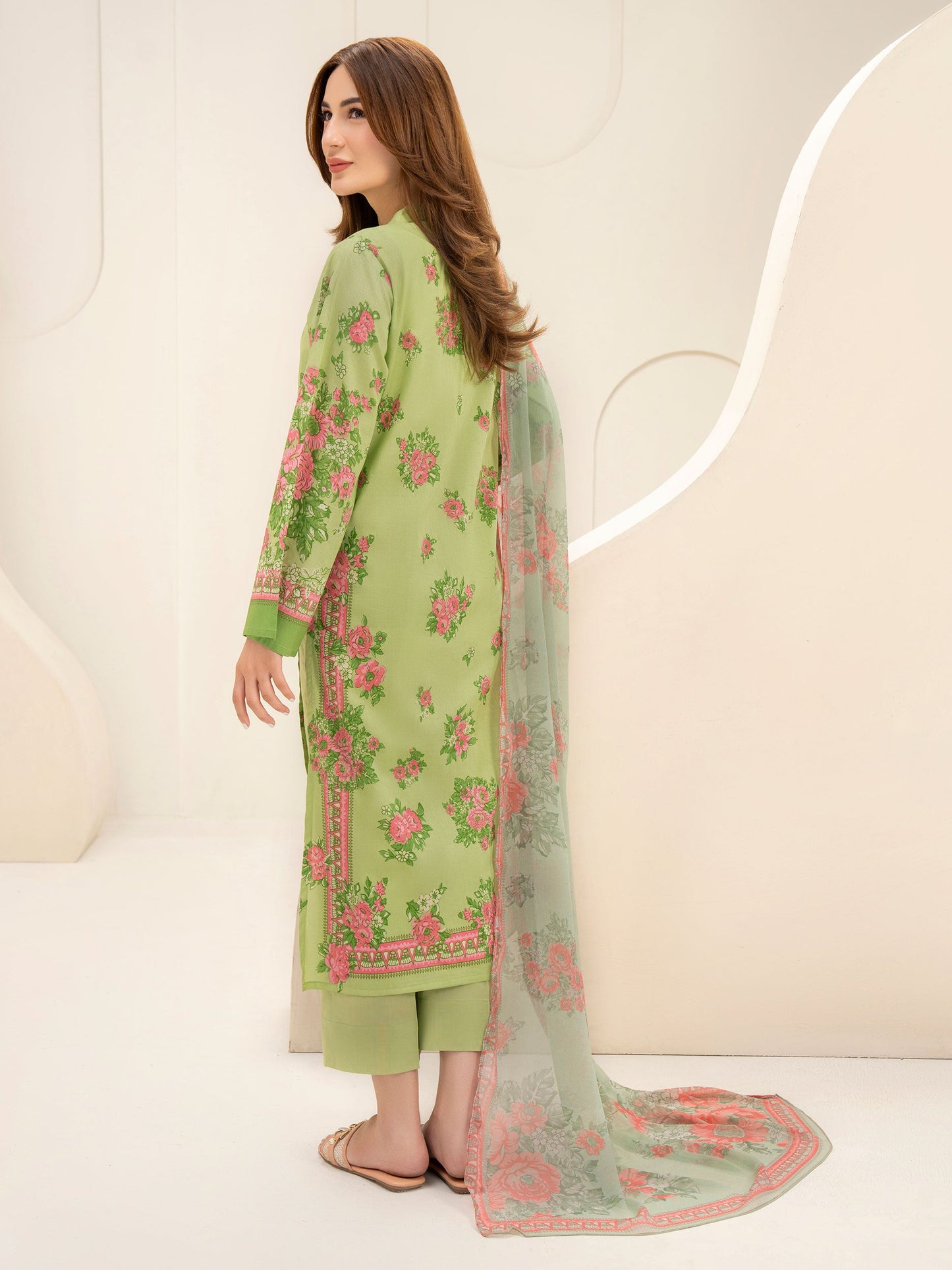 3 Piece Lawn Suit-Printed (Unstitched)