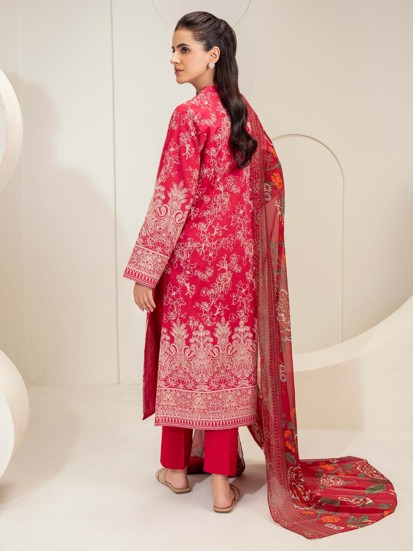 3 Piece Lawn Suit-Paste Print (Unstitched)