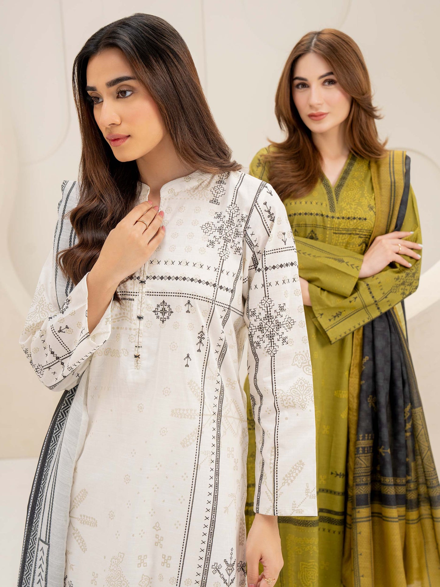 3 Piece Lawn Suit-Paste Print (Unstitched)