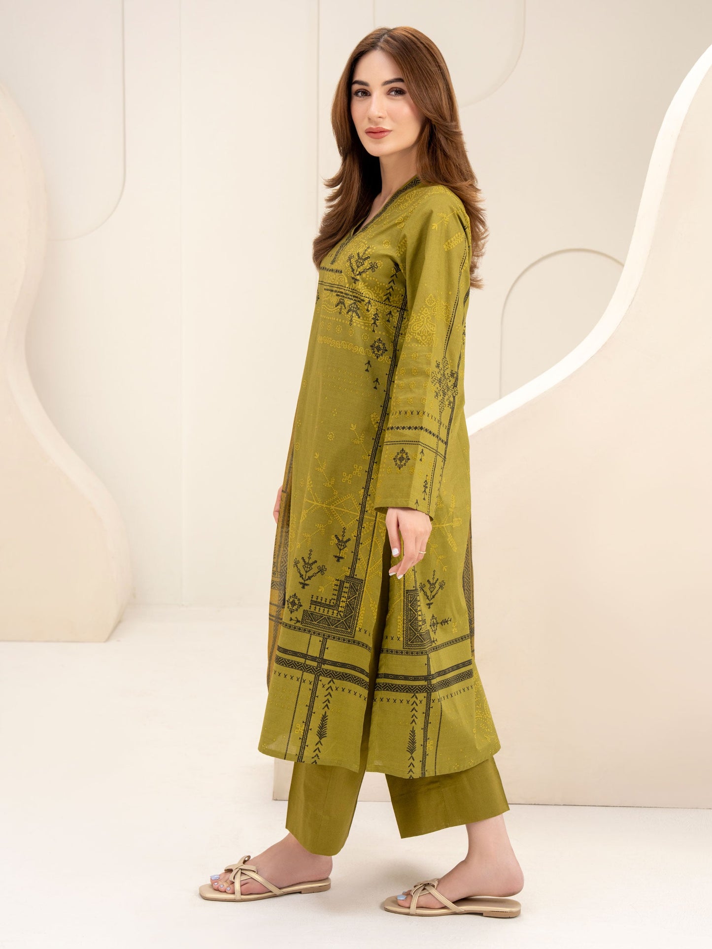 3 Piece Lawn Suit-Paste Print (Unstitched)