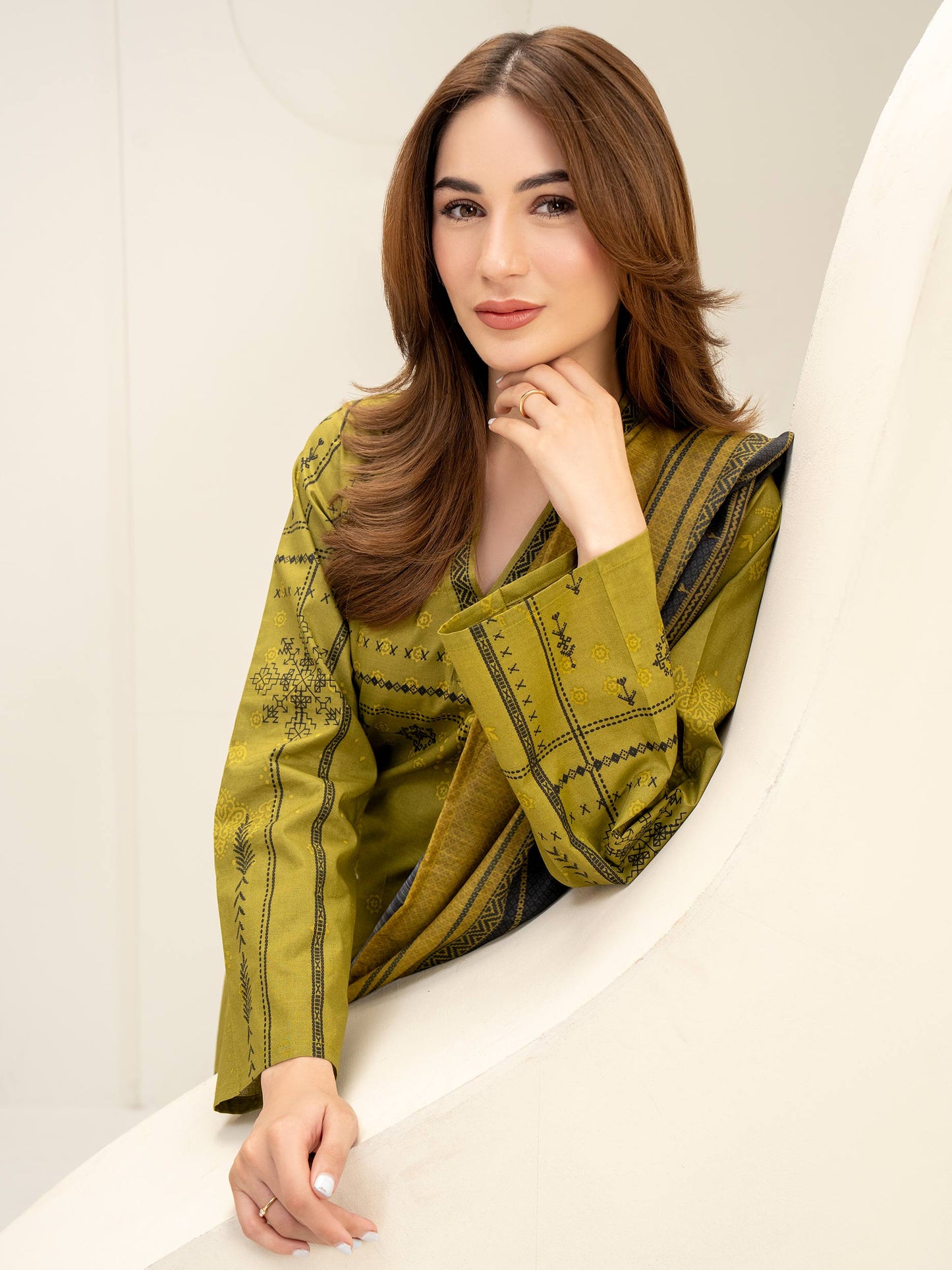 3 Piece Lawn Suit-Paste Print (Unstitched)