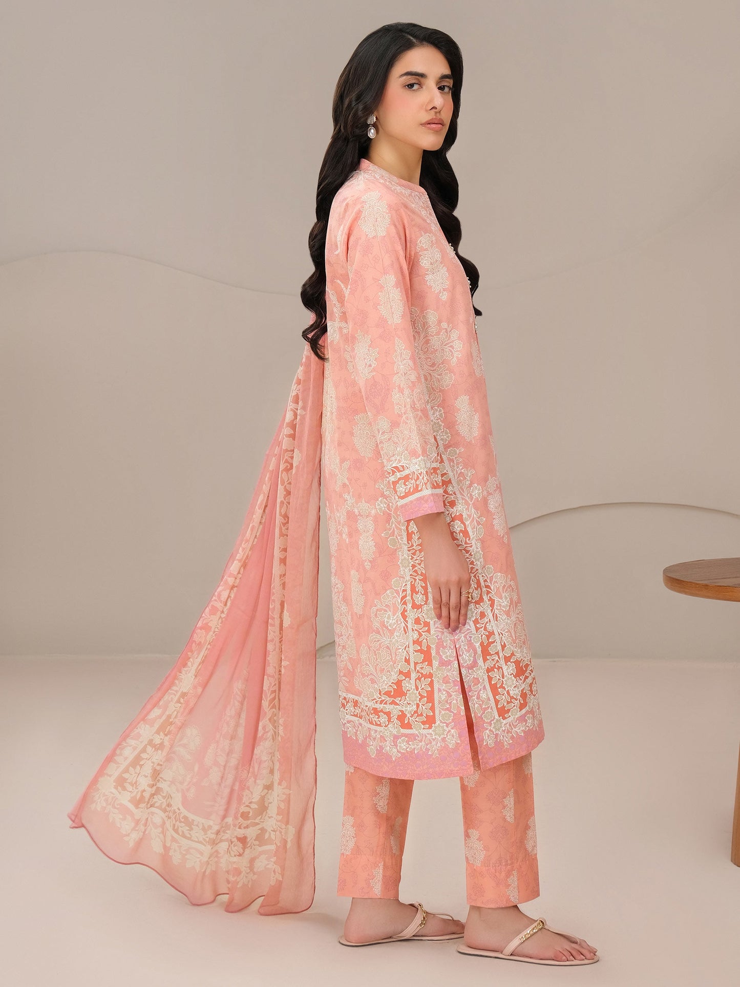 3 Piece Lawn Suit-Paste Print (Unstitched)