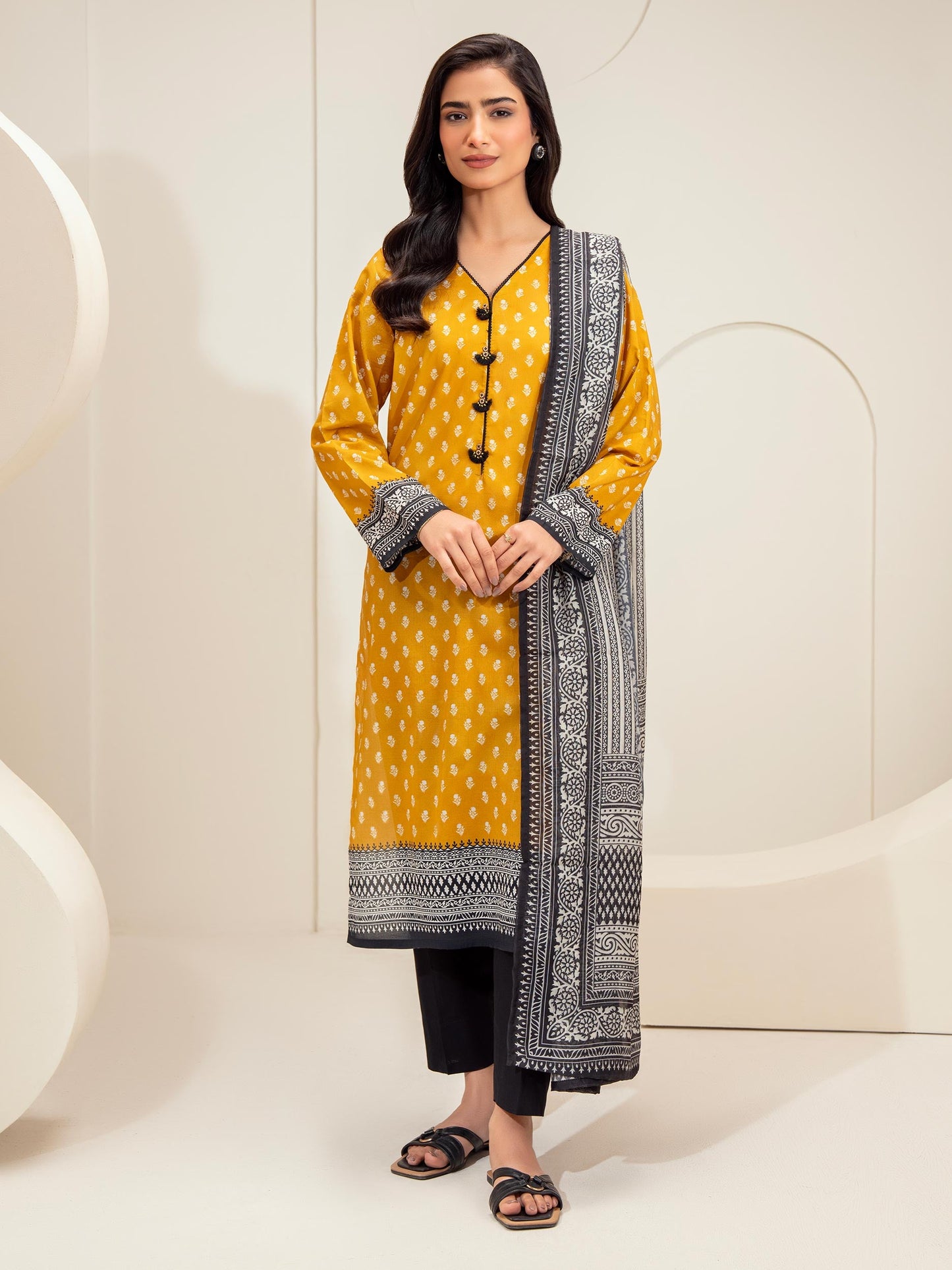 2 Piece Lawn Suit-Printed (Unstitched)