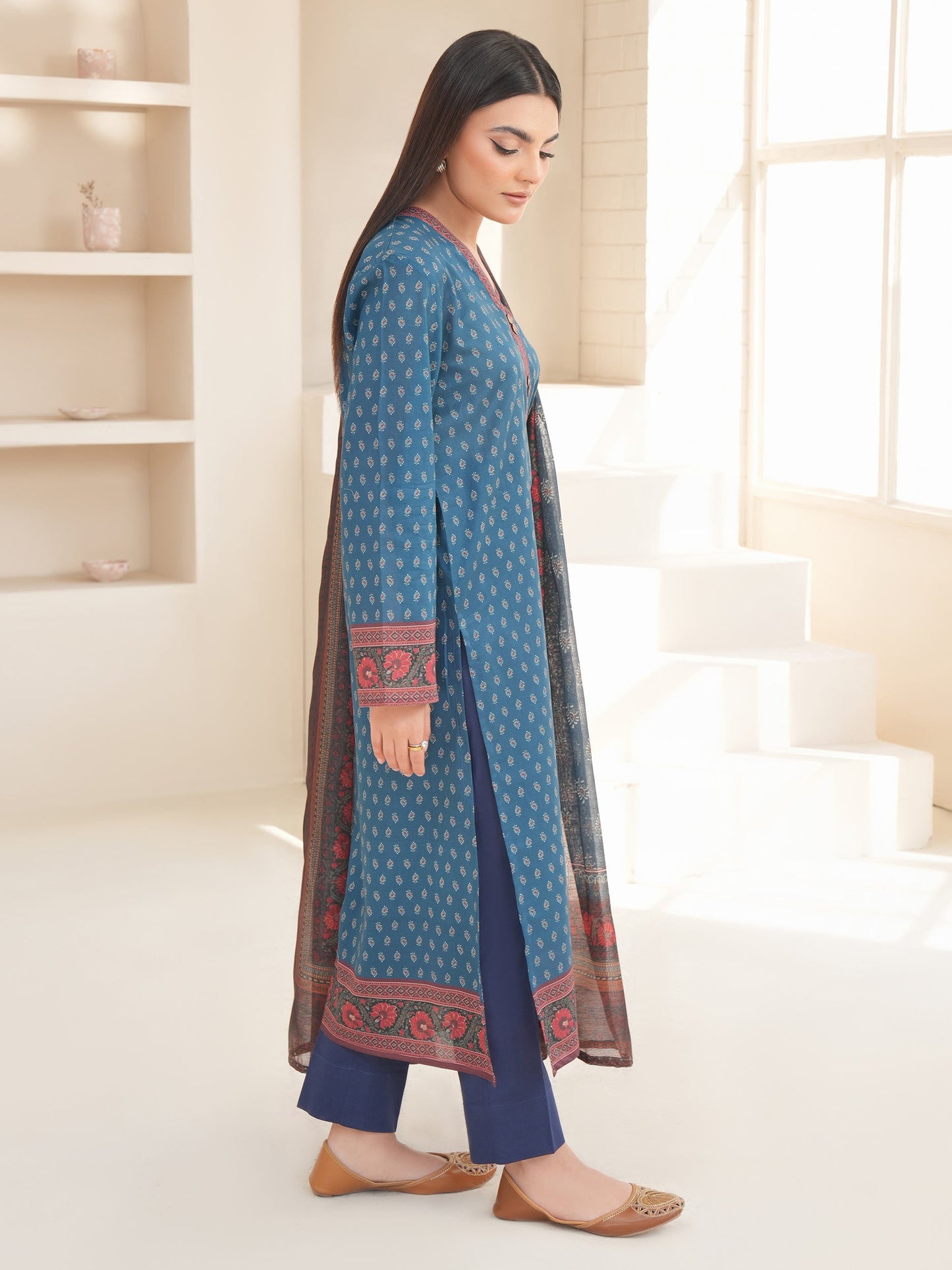 2 Piece Lawn Suit-Printed (Unstitched)
