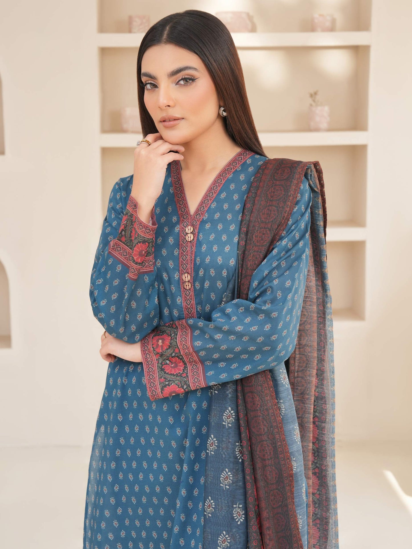 2 Piece Lawn Suit-Printed (Unstitched)