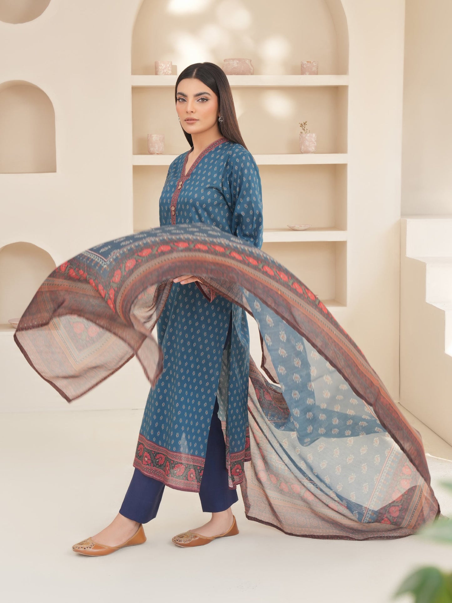 2 Piece Lawn Suit-Printed (Unstitched)