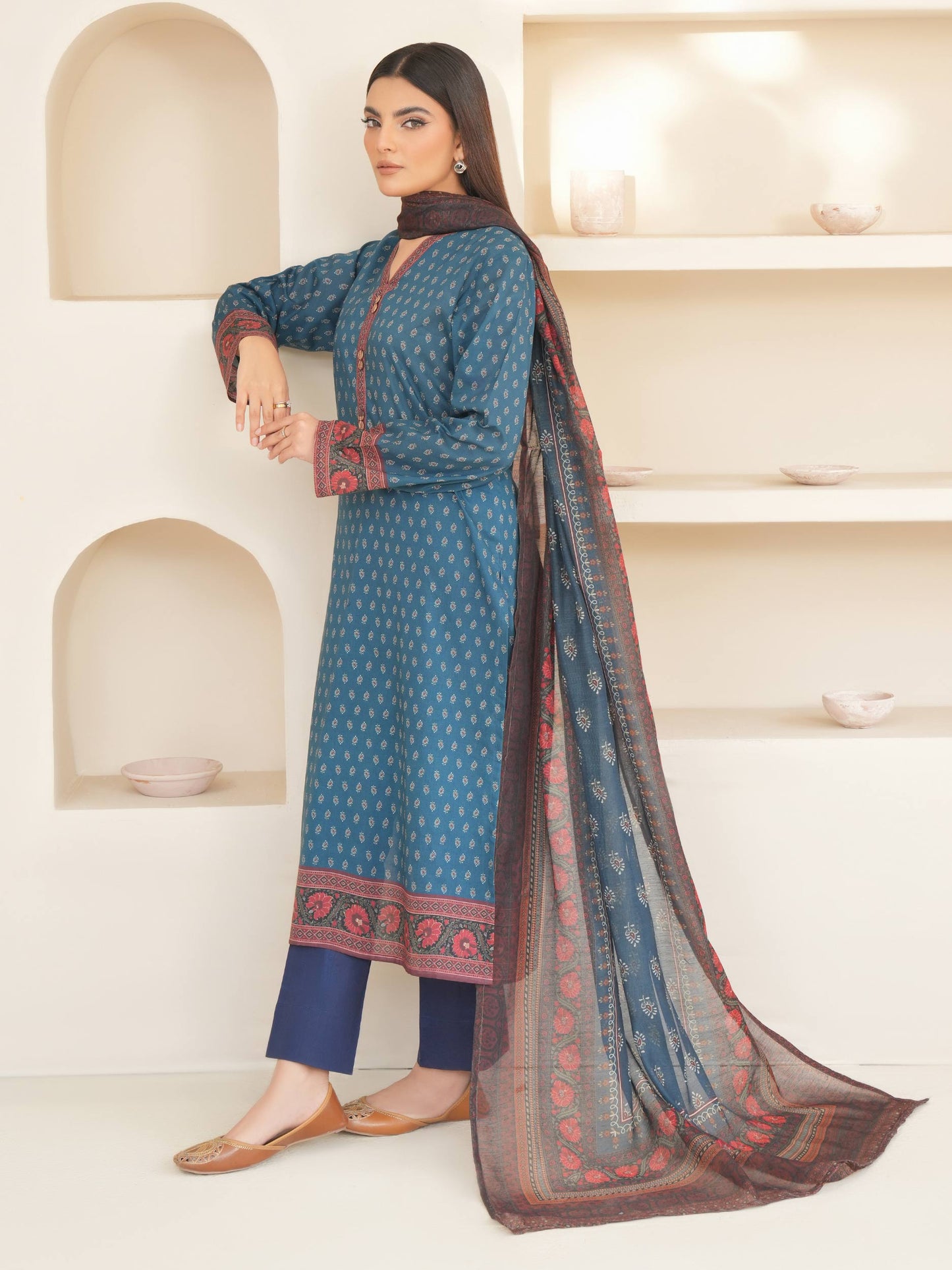 2 Piece Lawn Suit-Printed (Unstitched)