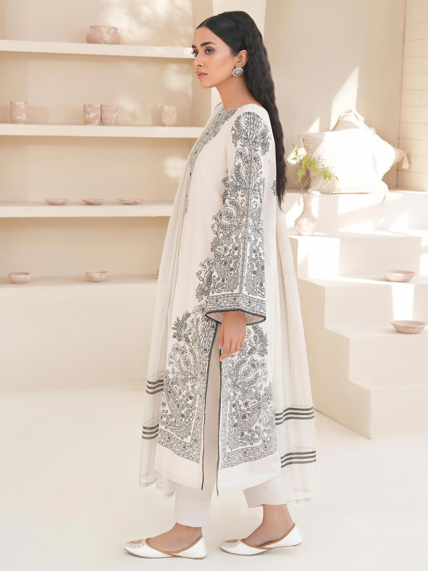 2 Piece Lawn Suit-Paste Print (Unstitched)