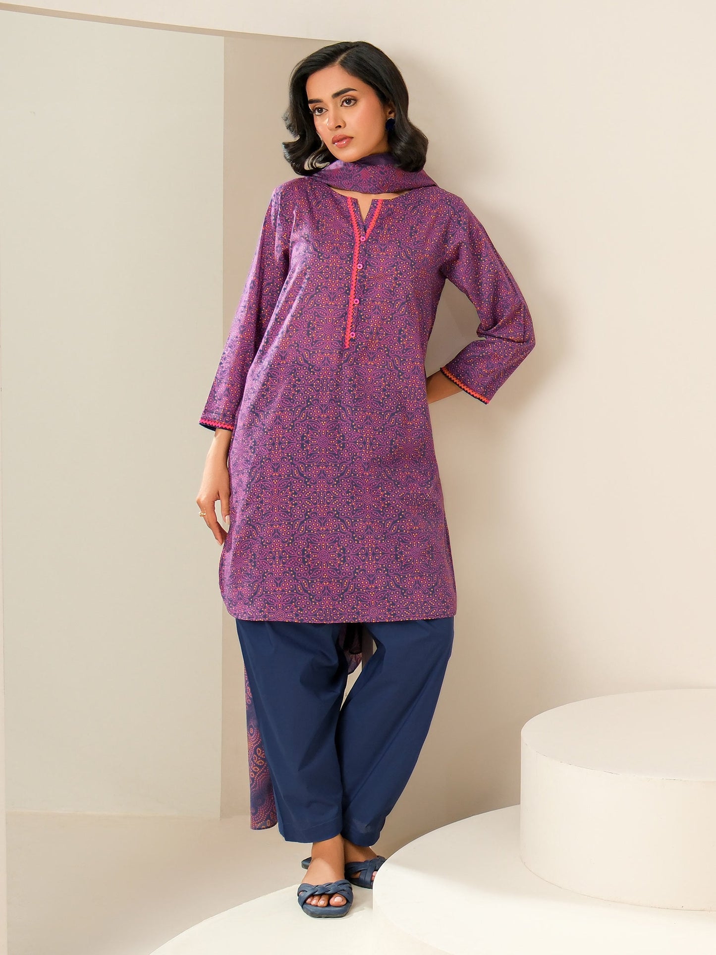 2 Piece Lawn Suit-Printed (Unstitched)