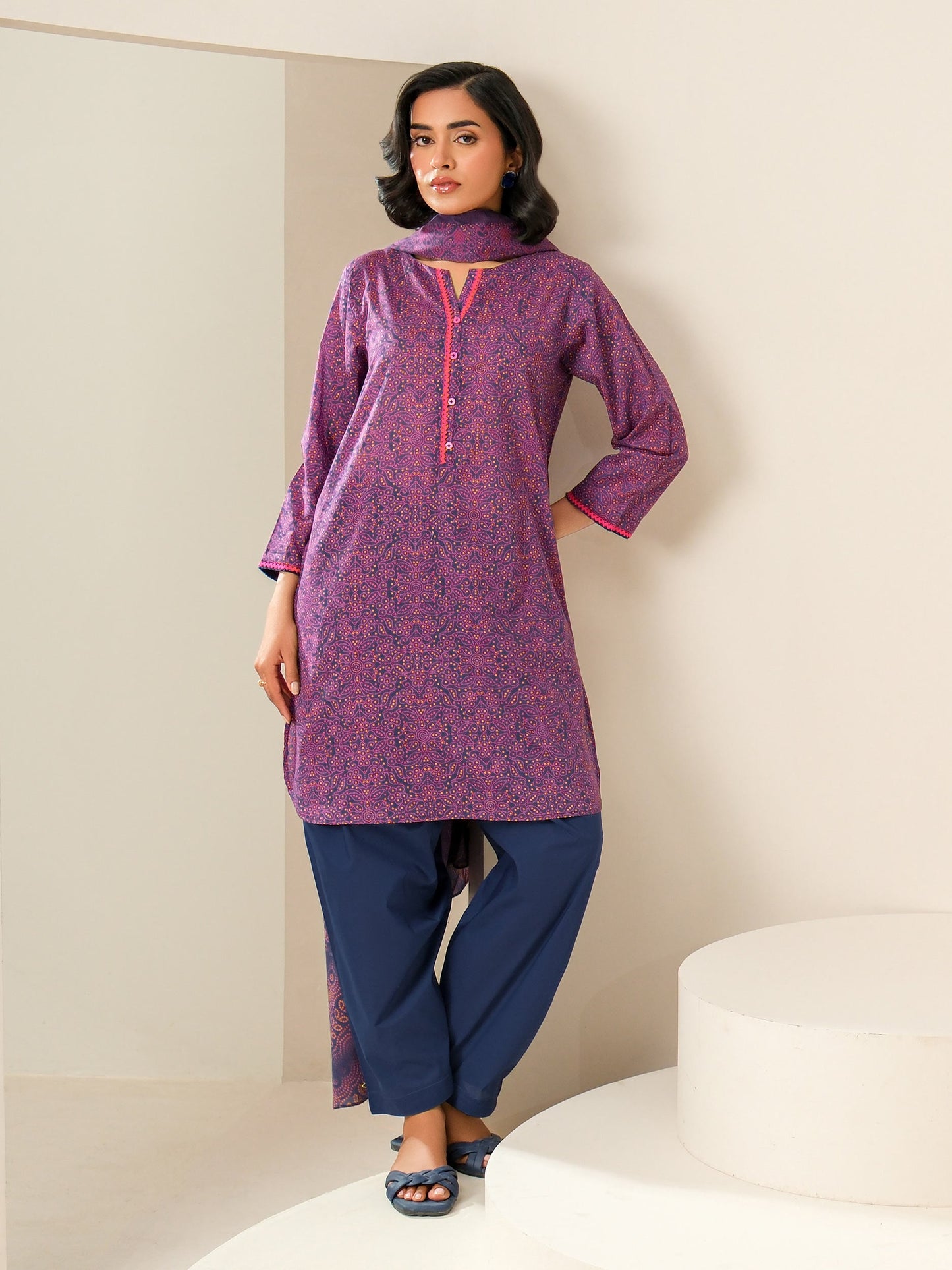 2 Piece Lawn Suit-Printed (Unstitched)