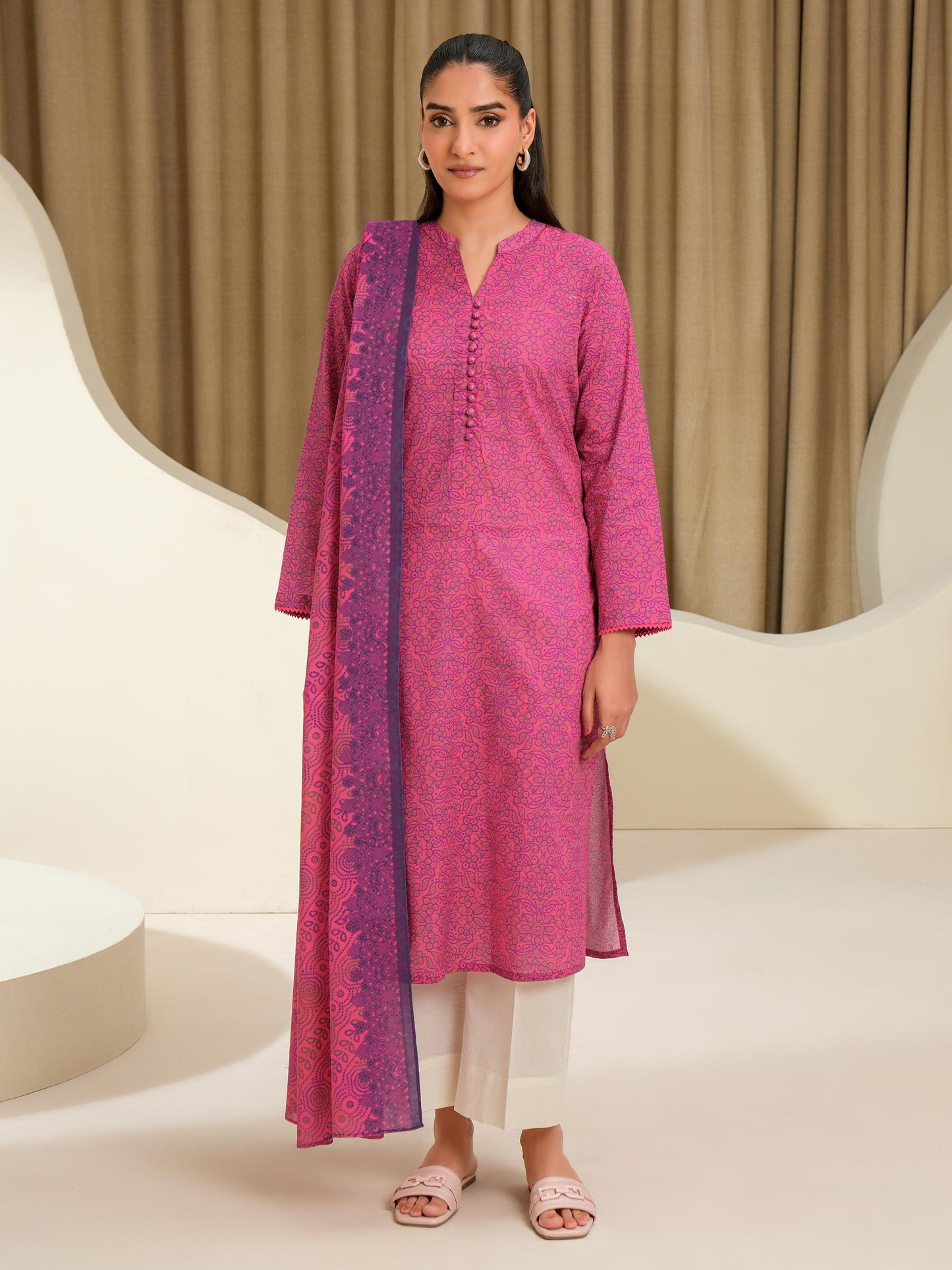 2 Piece Lawn Suit-Printed (Unstitched)