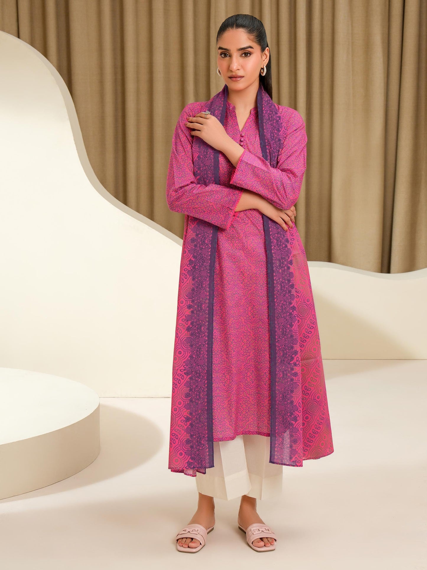 2 Piece Lawn Suit-Printed (Unstitched)