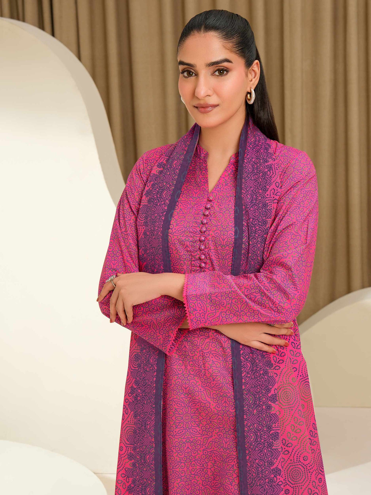 2 Piece Lawn Suit-Printed (Unstitched)