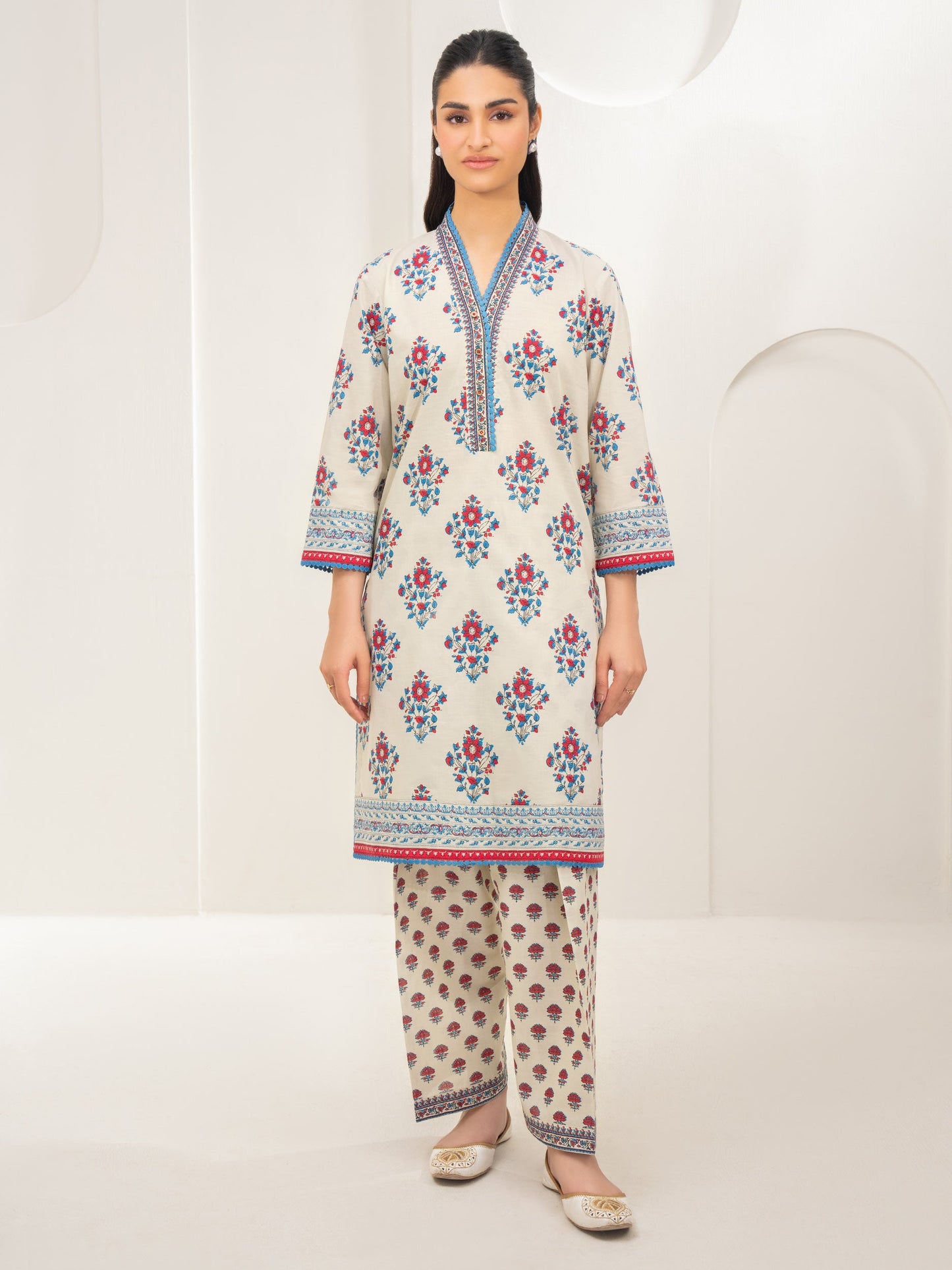 2 Piece Lawn Suit-Paste Print (Unstitched)