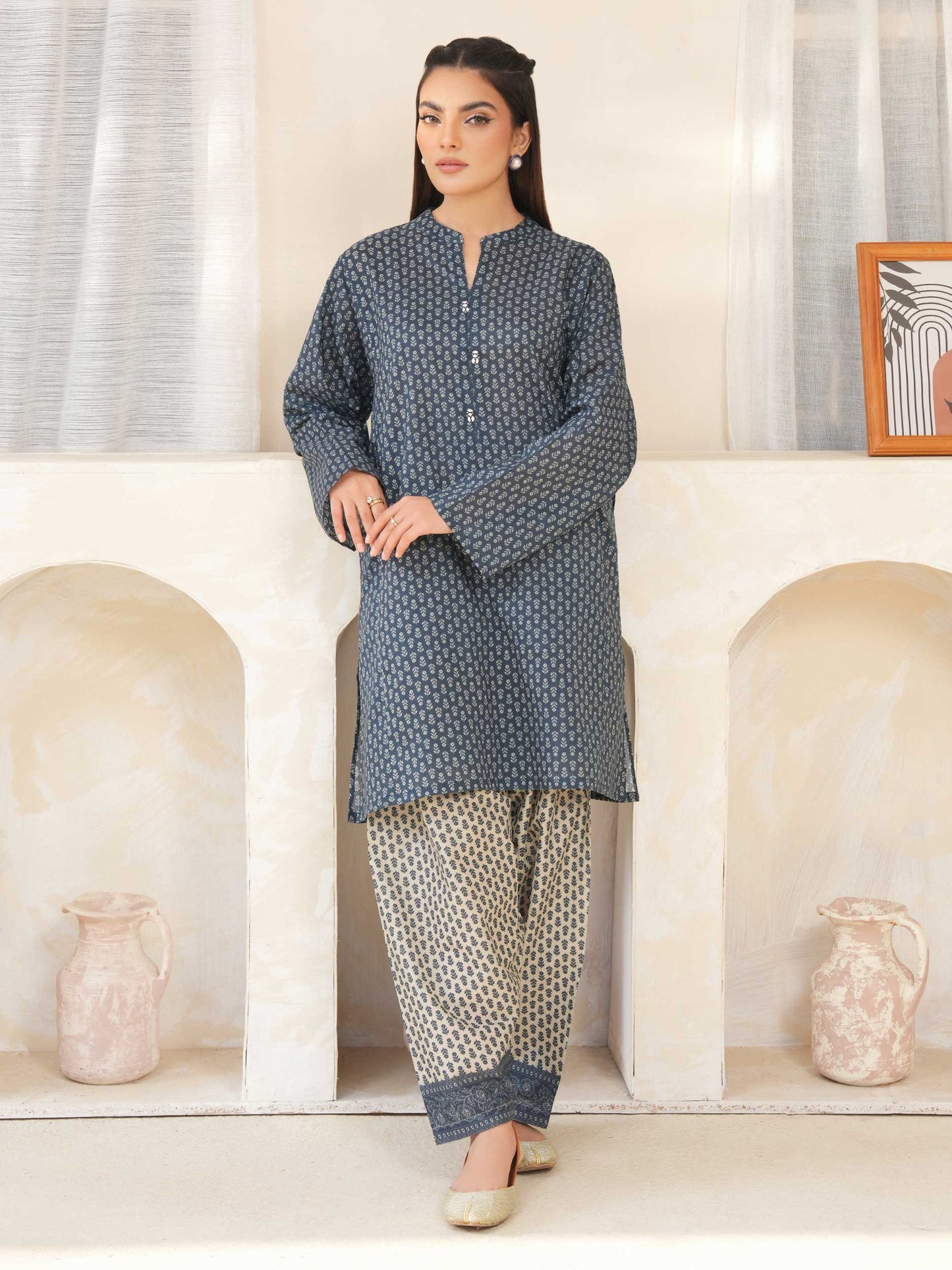 2 Piece Lawn Suit-Printed (Unstitched)
