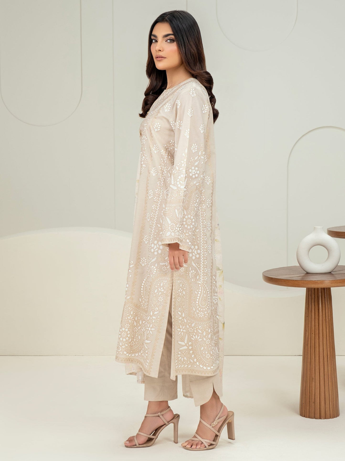 3 Piece Lawn Suit-Paste Print (Unstitched)