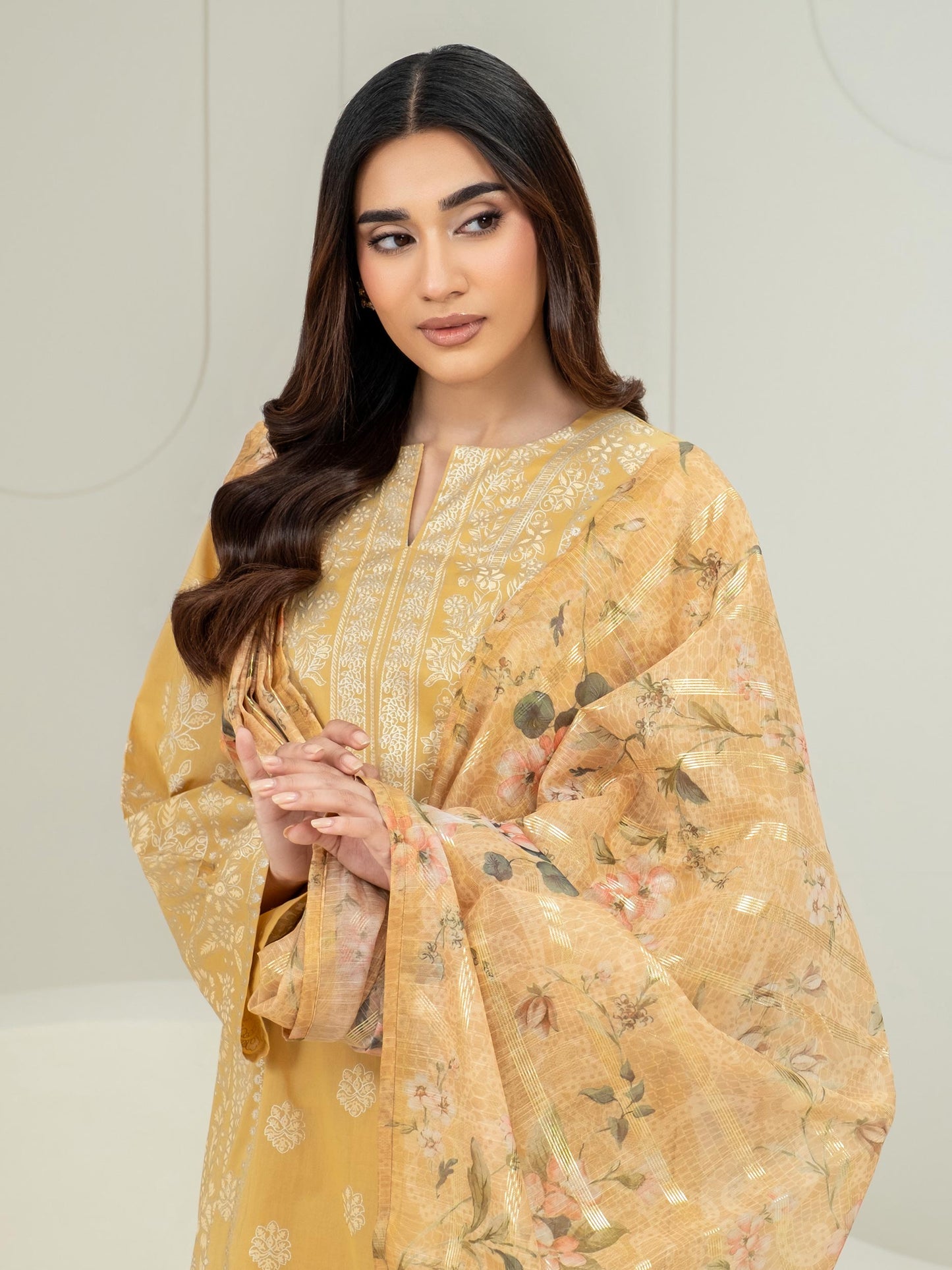 3 Piece Lawn Suit-Paste Print (Unstitched)