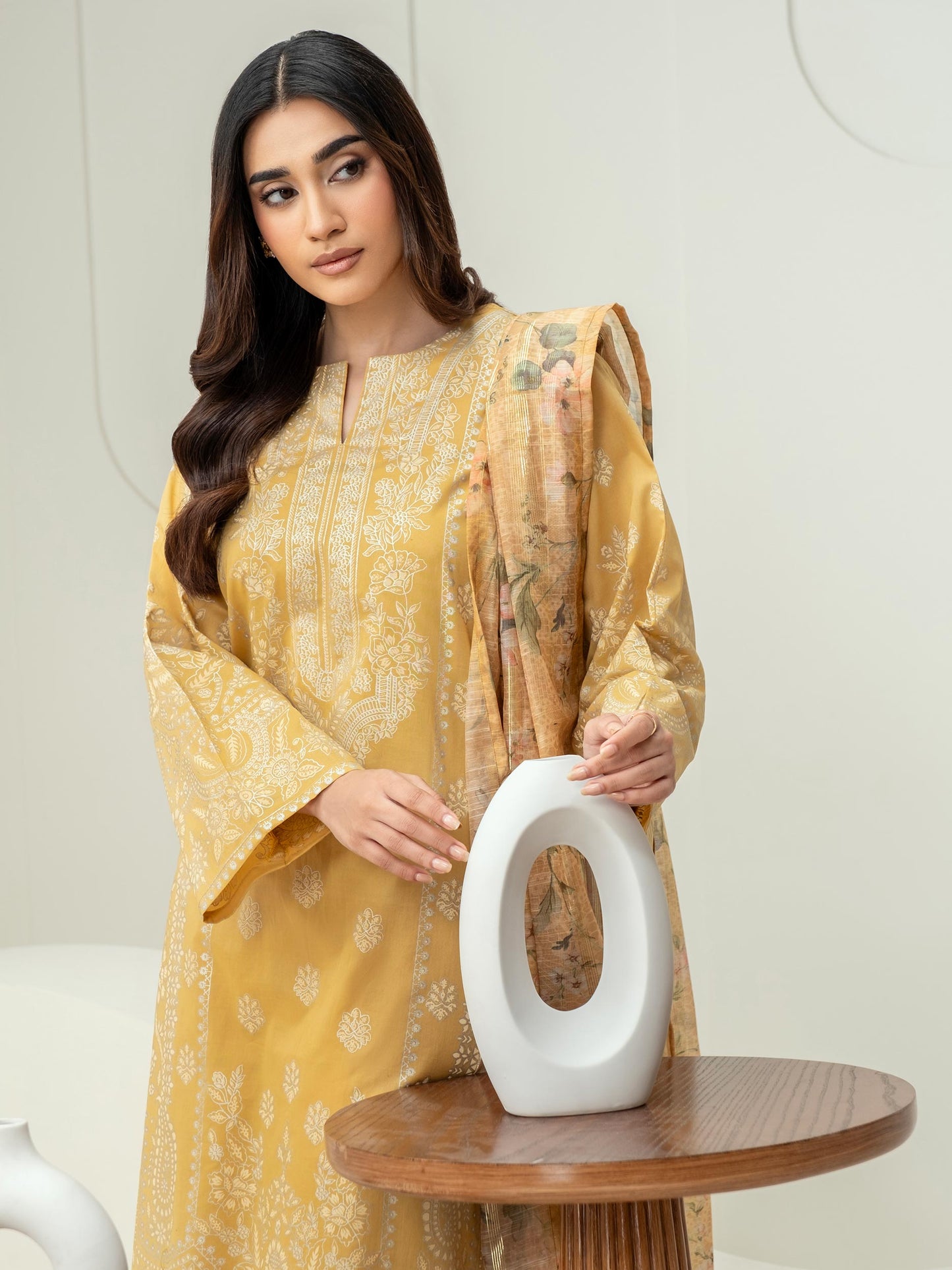 3 Piece Lawn Suit-Paste Print (Unstitched)